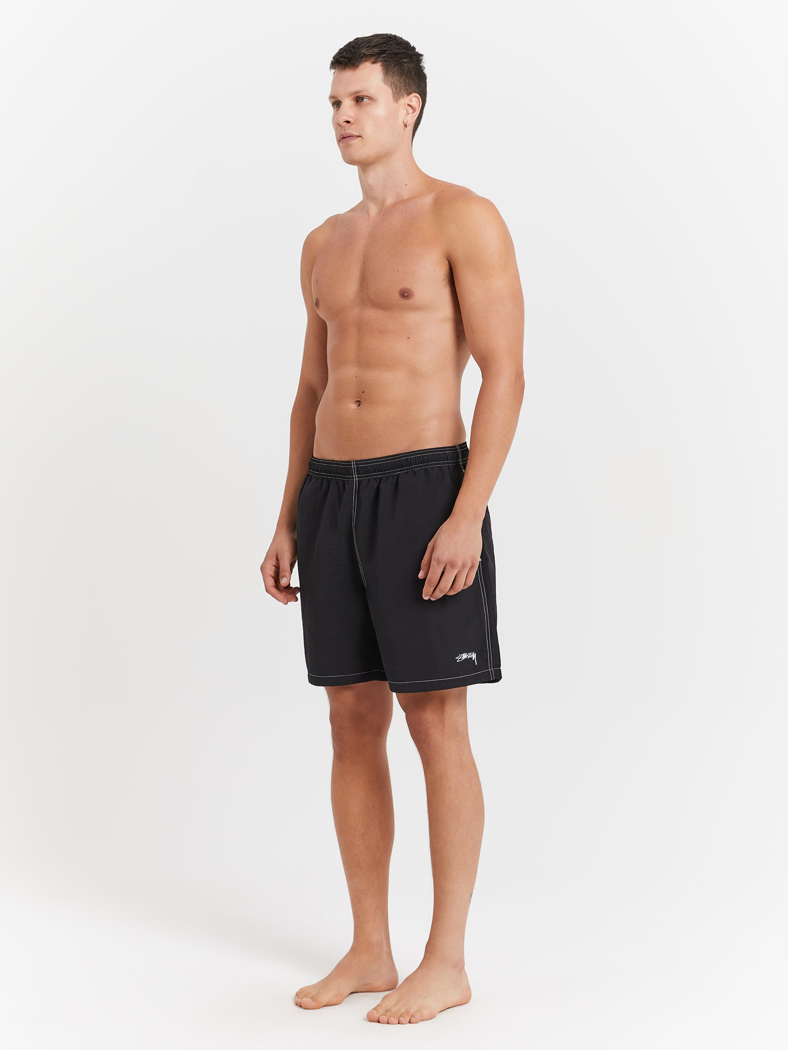 Contrast Sm Stock Watershorts in Black