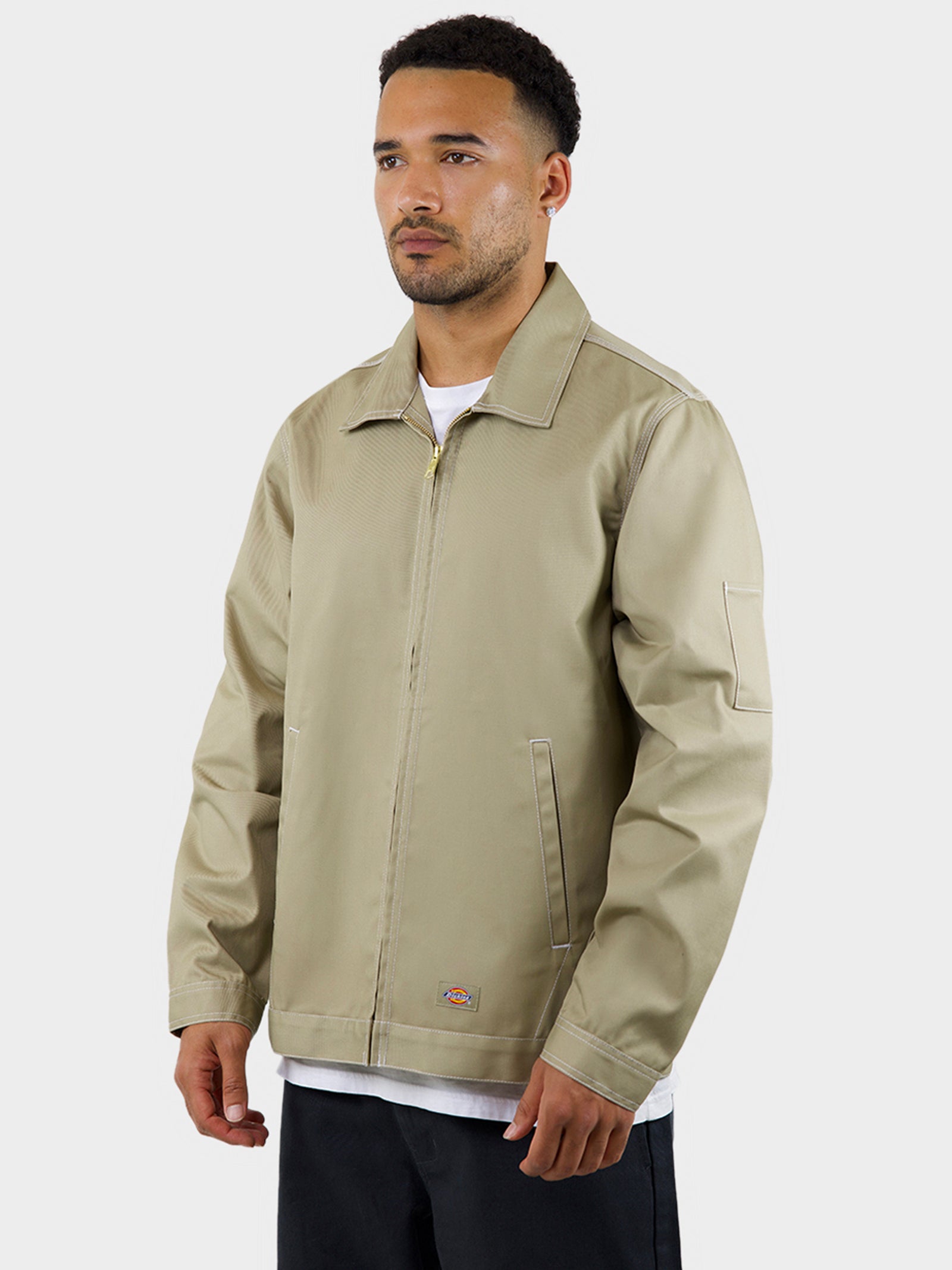 Unlined Contrast Garage Jacket