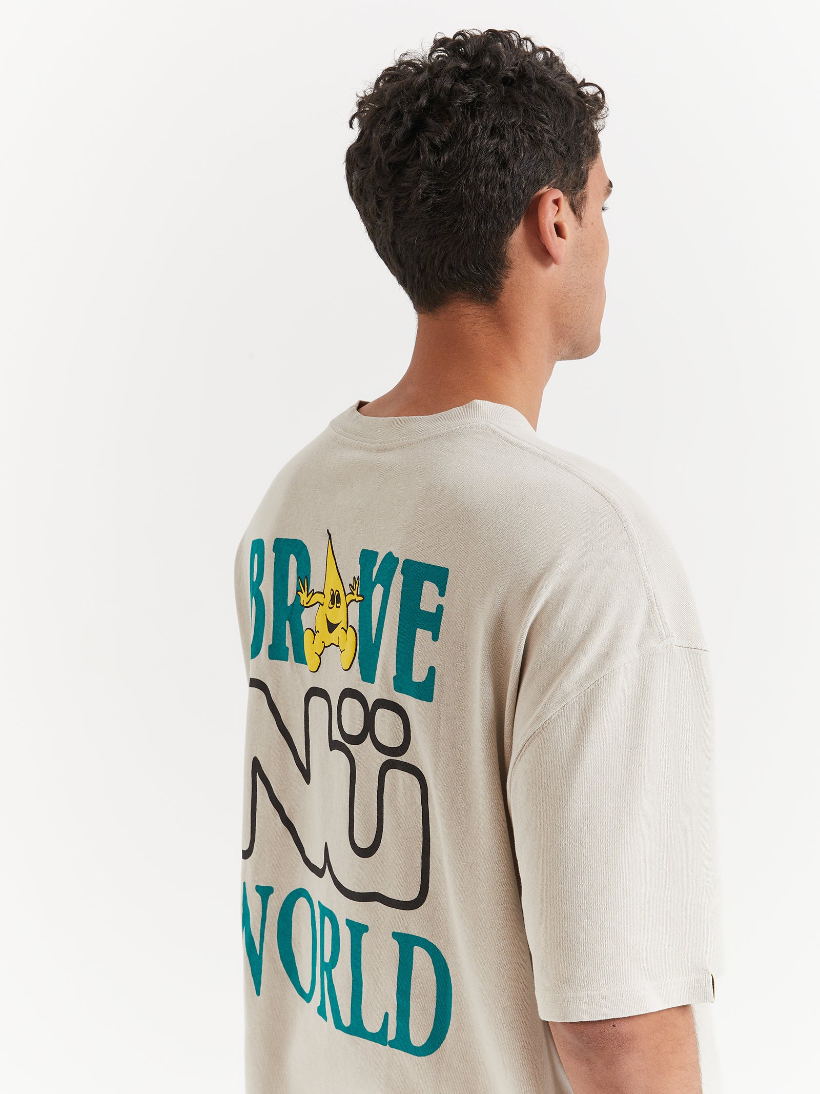 Brave Nu World T-Shirt in Grey