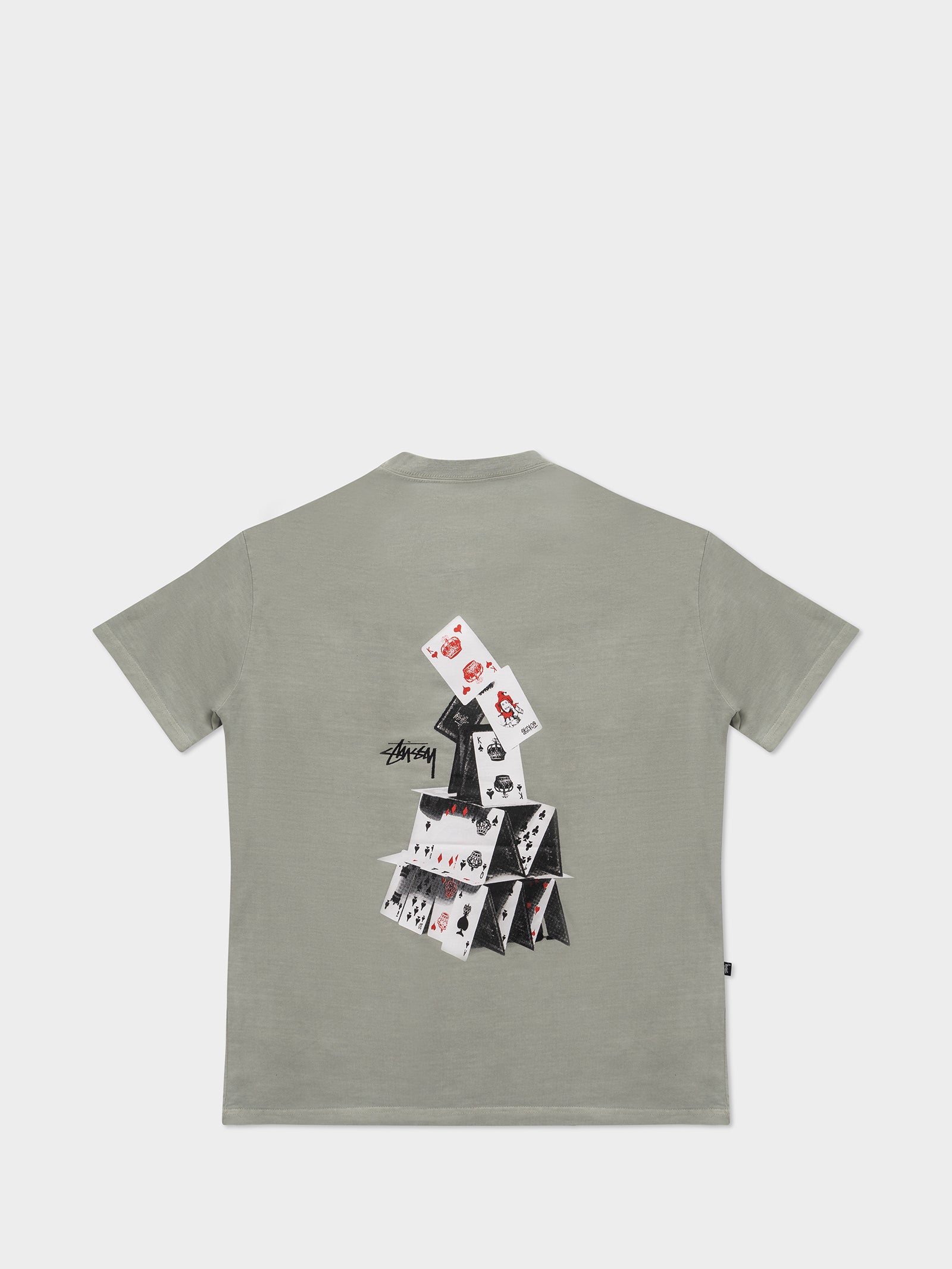 House of Cards Short Sleeve T-Shirt in Pigment Stone Grey