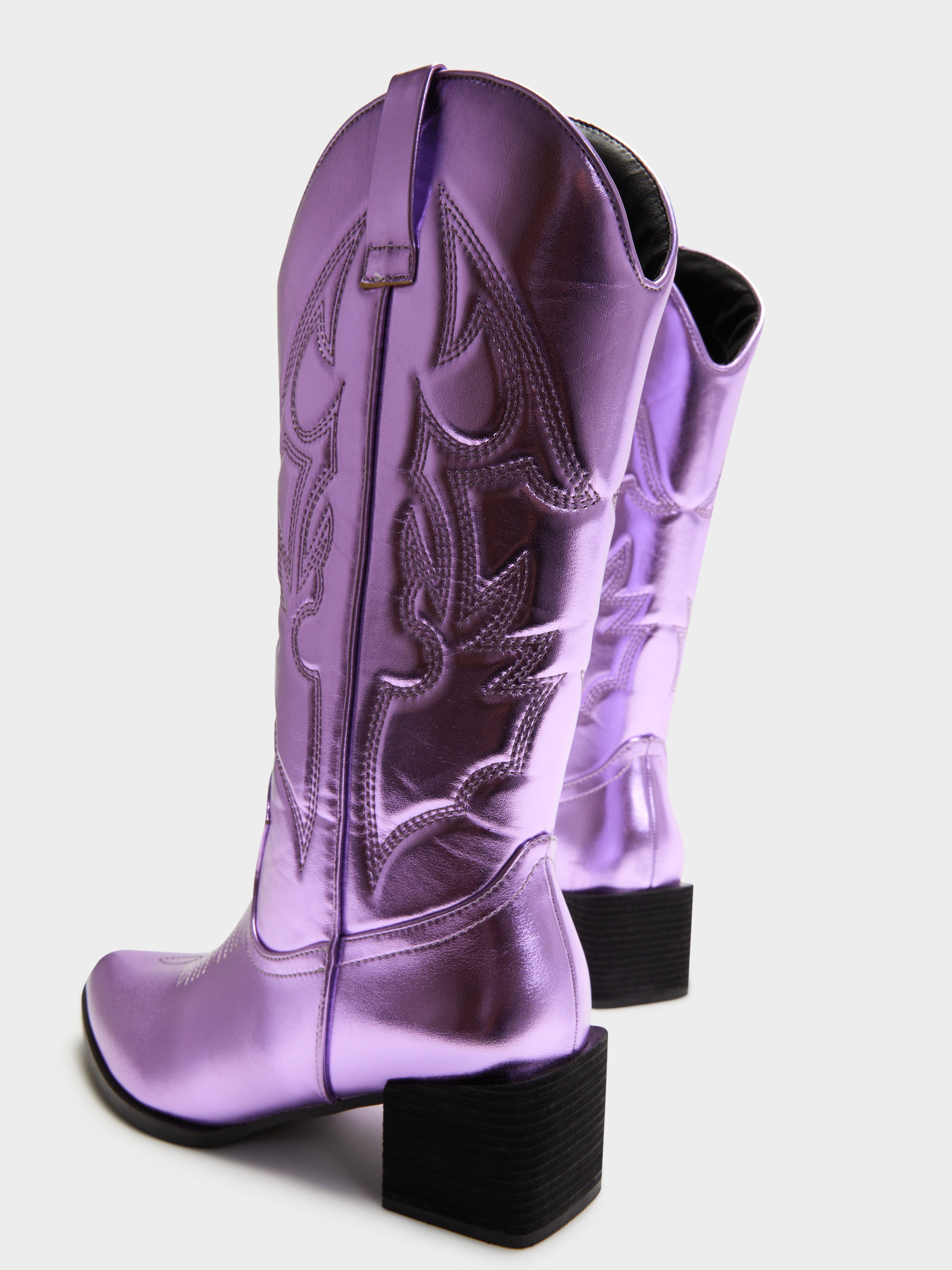 Womens Ranger Cowboy Boots in Lilac