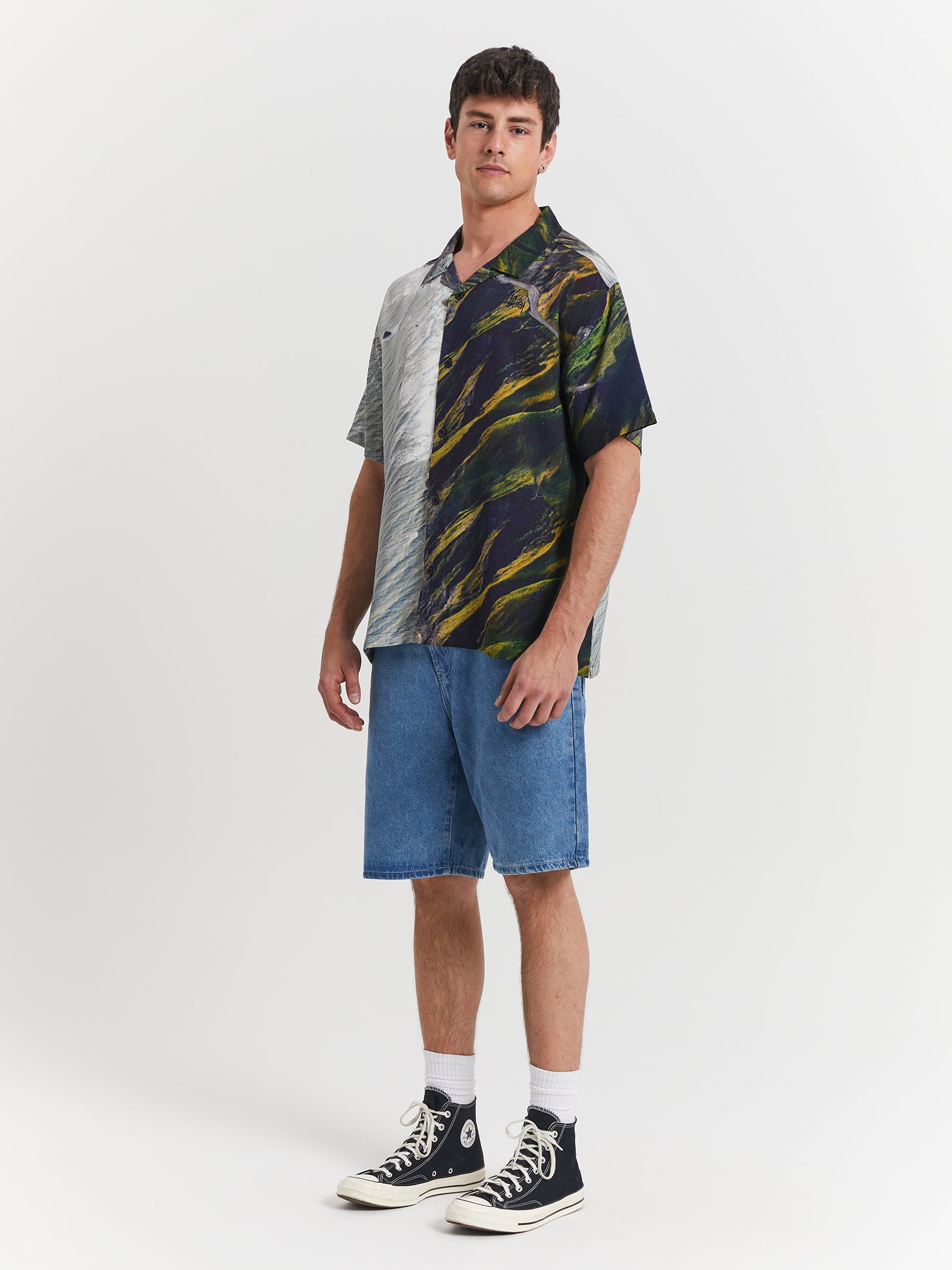 Coastline Short Sleeve Shirt in Coastline Green