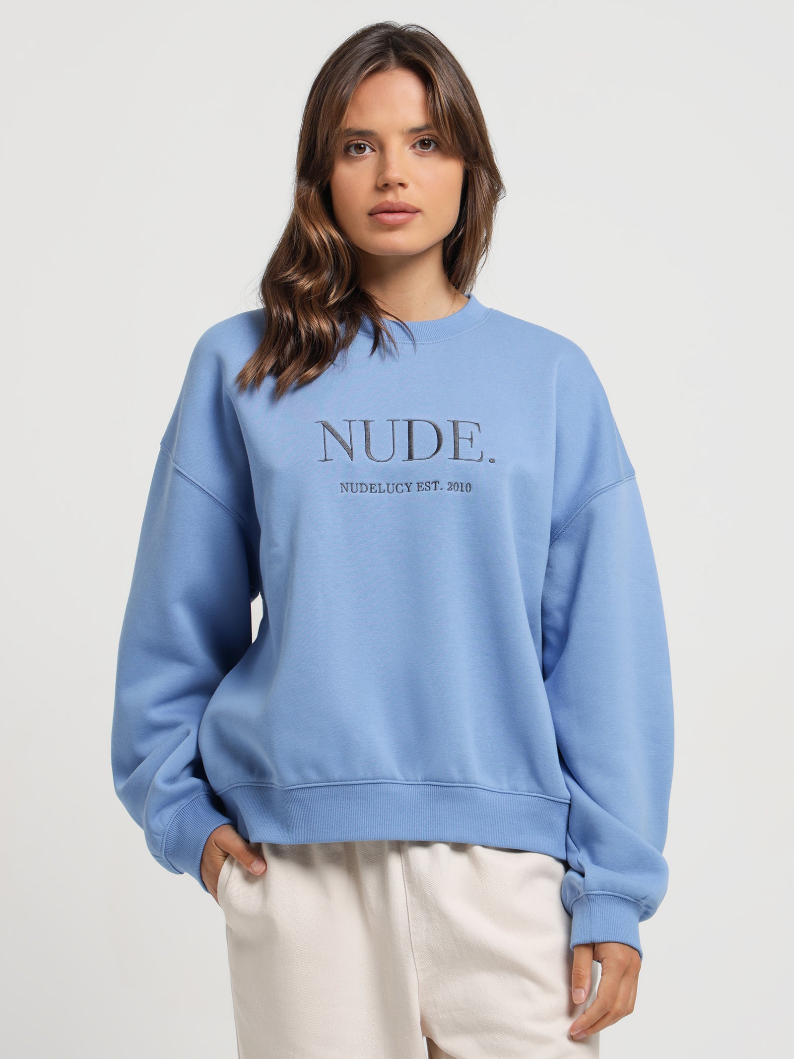 Nude Sweat in Reef Blue