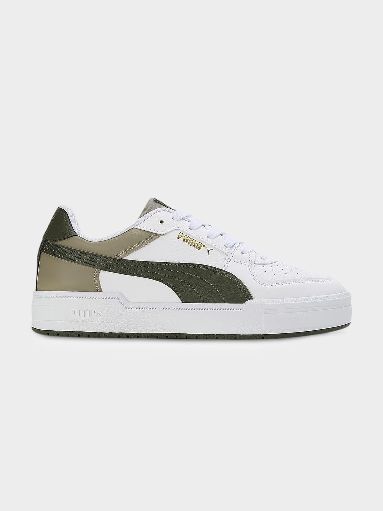 Unisex CA Pro Classic Sneakers in White & Khaki