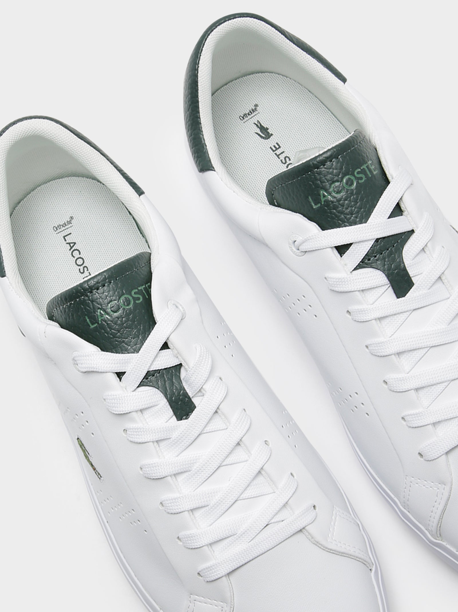 Mens Powercourt 2.0 Sneakers in White & Dark Green