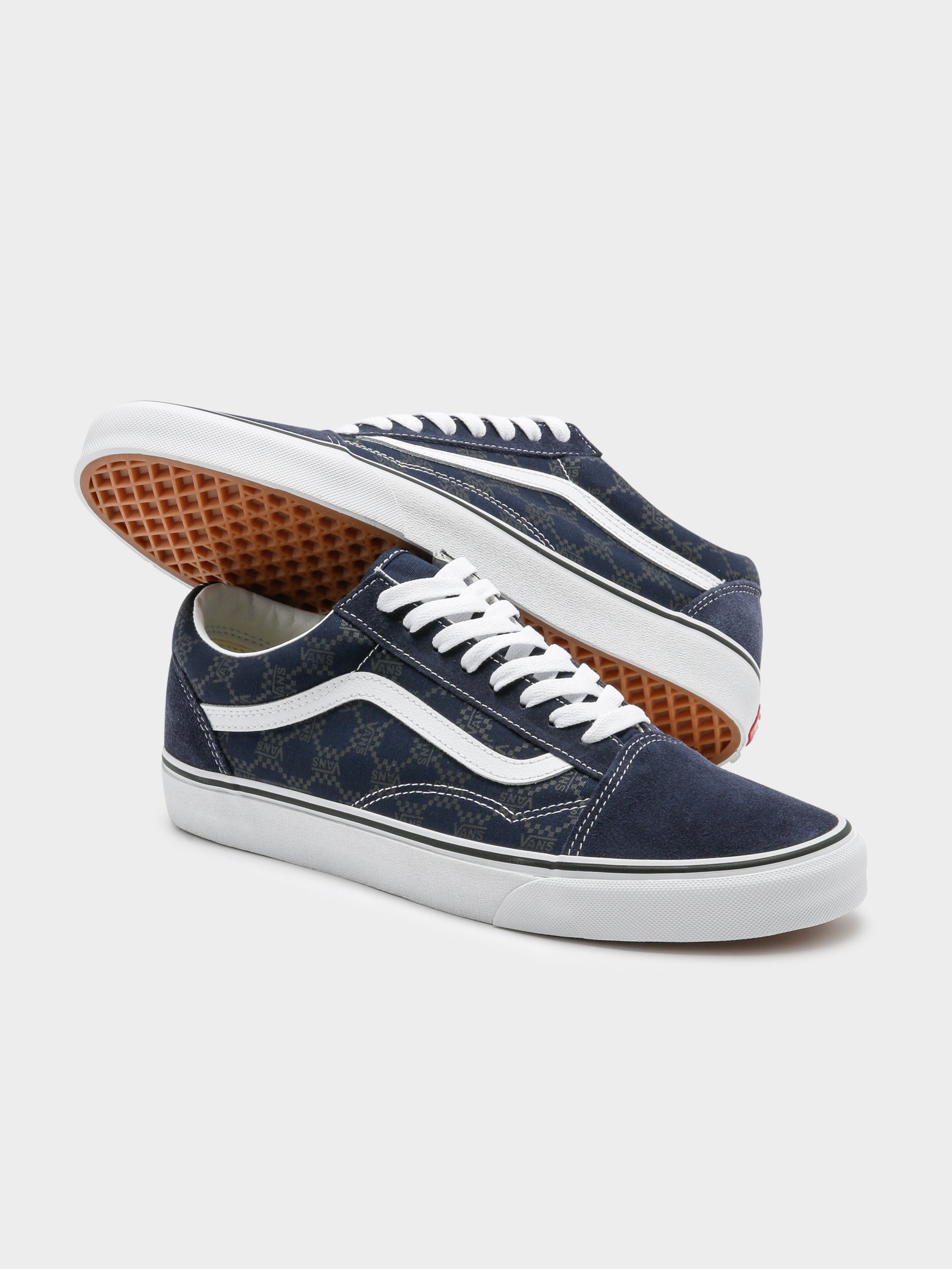 Unisex Old Skool Monogram Sneakers in Navy