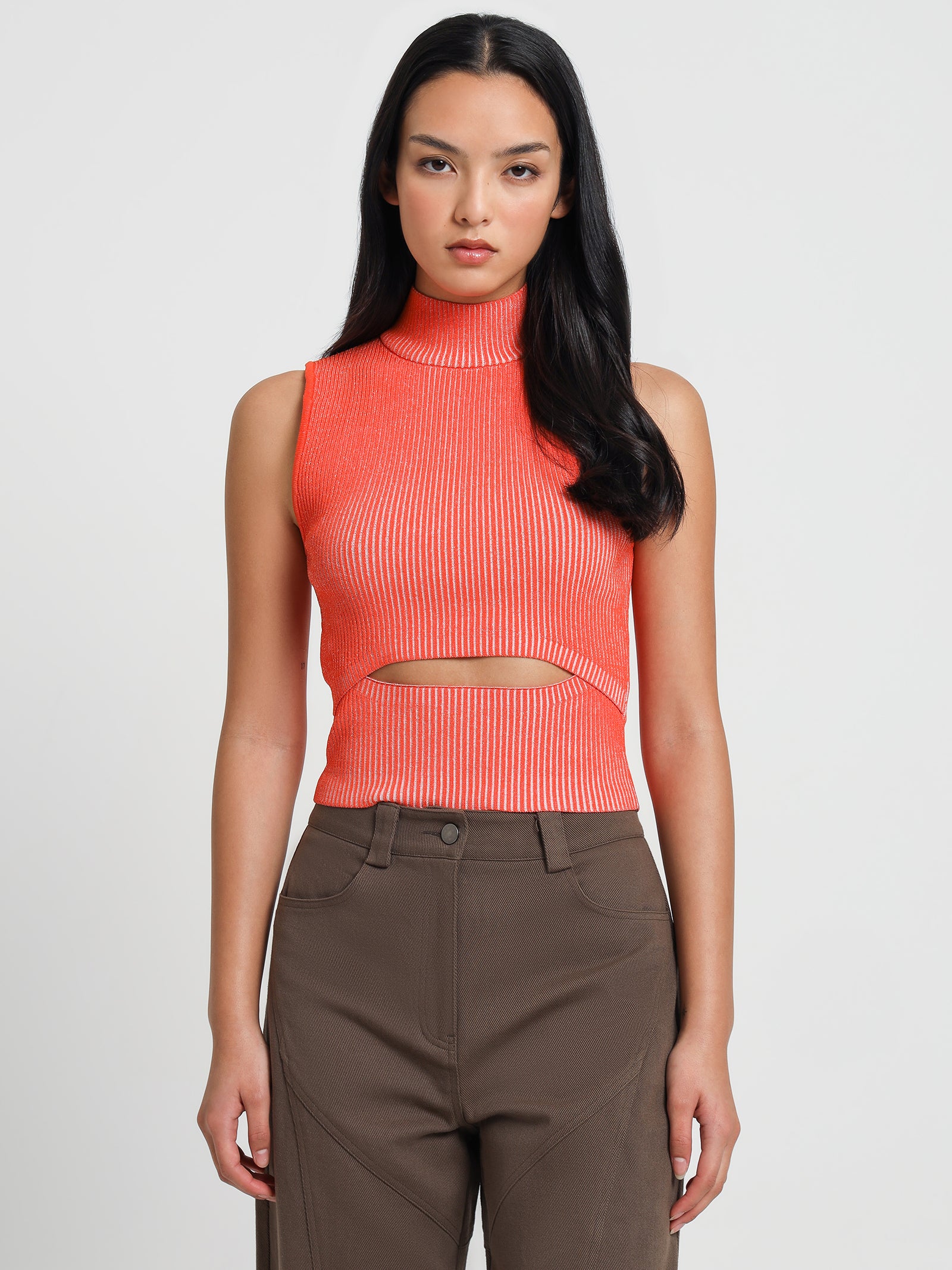 Kasia Knit Top in Fanta