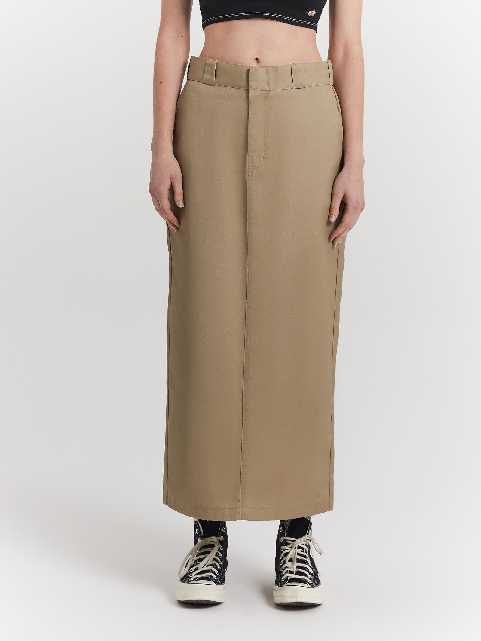 874 Midi Skirt in Khaki