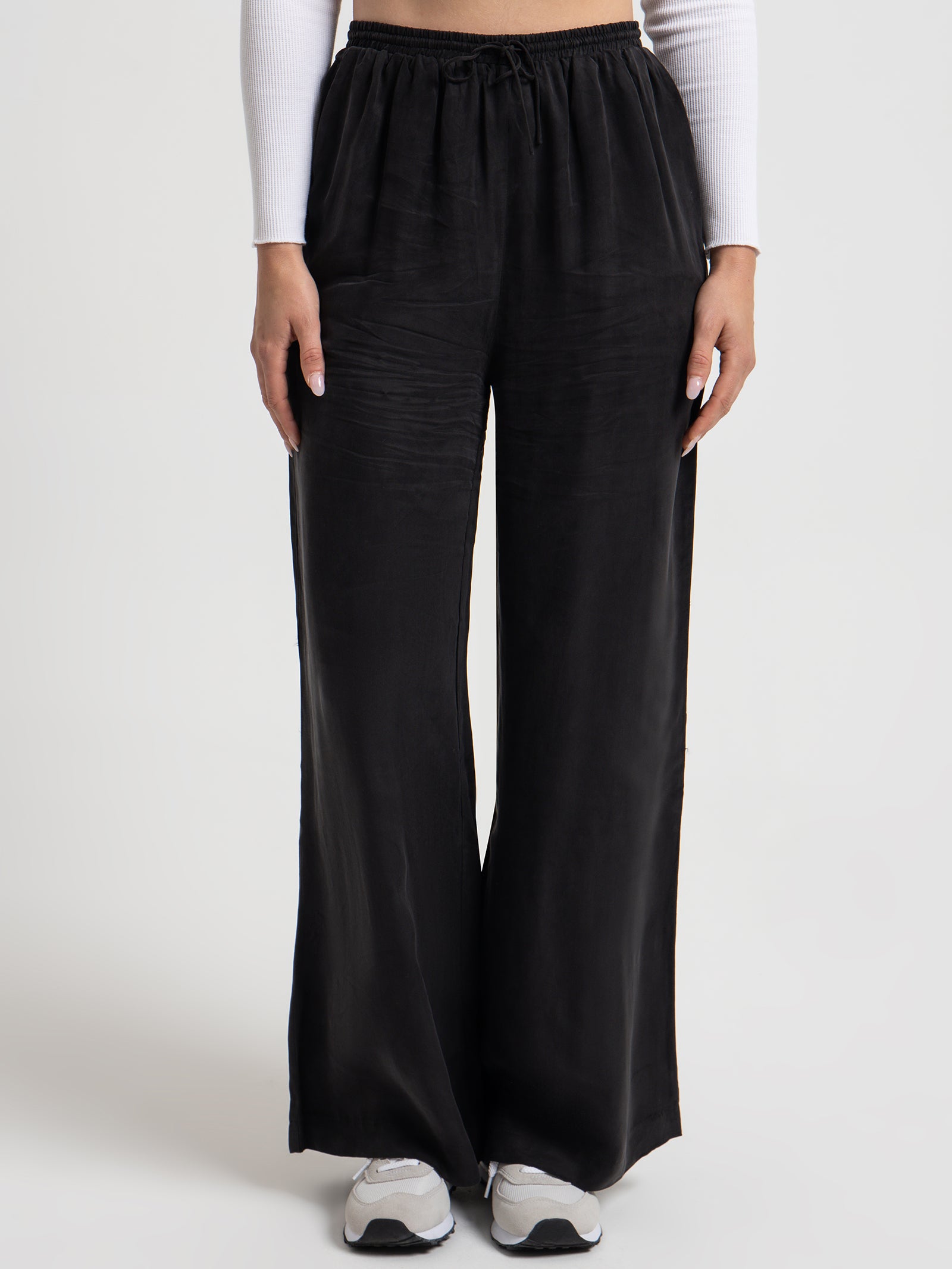 Ren Cupro Pants in Black