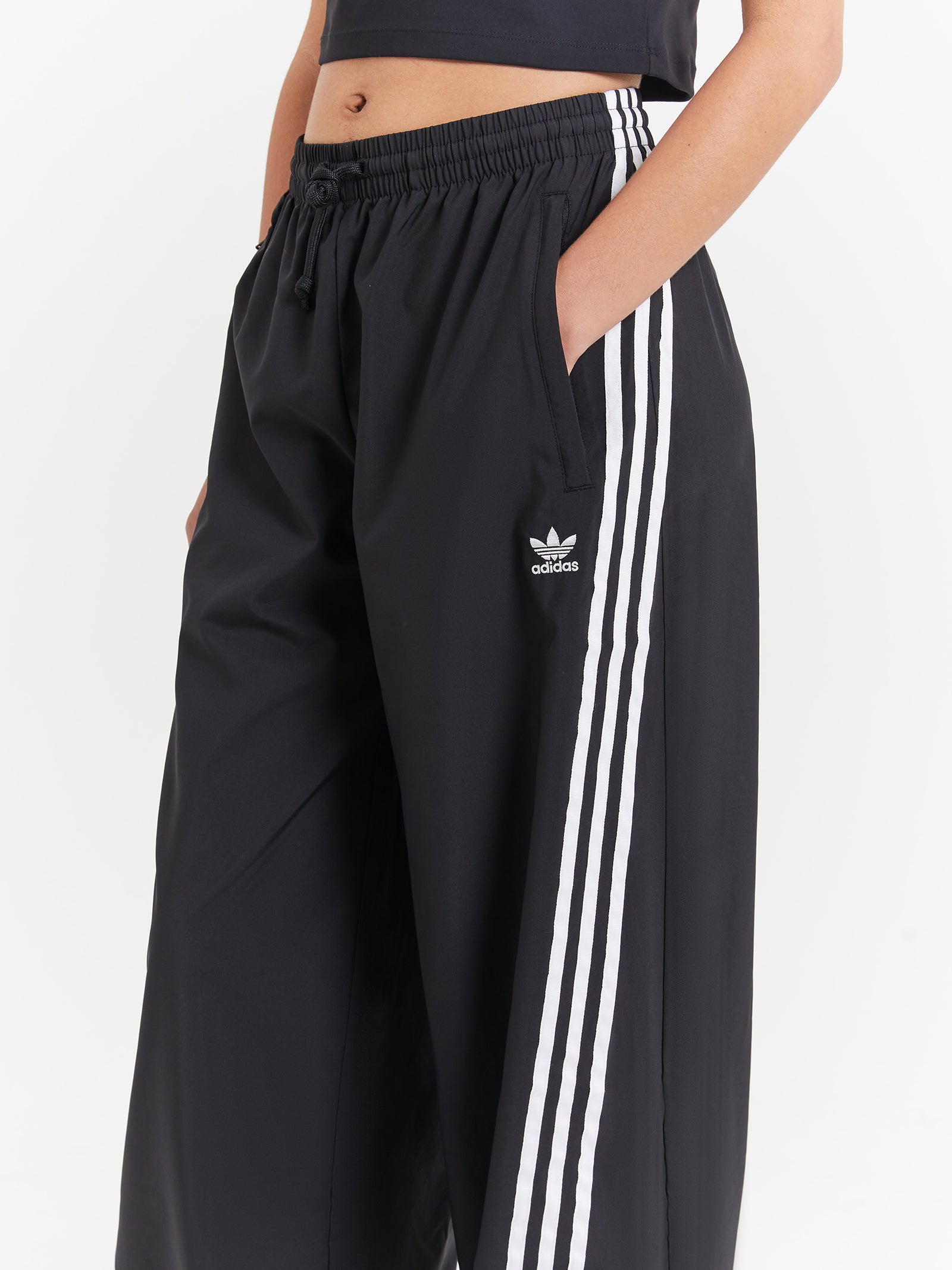 Adilenium Oversized Track Pants in Black