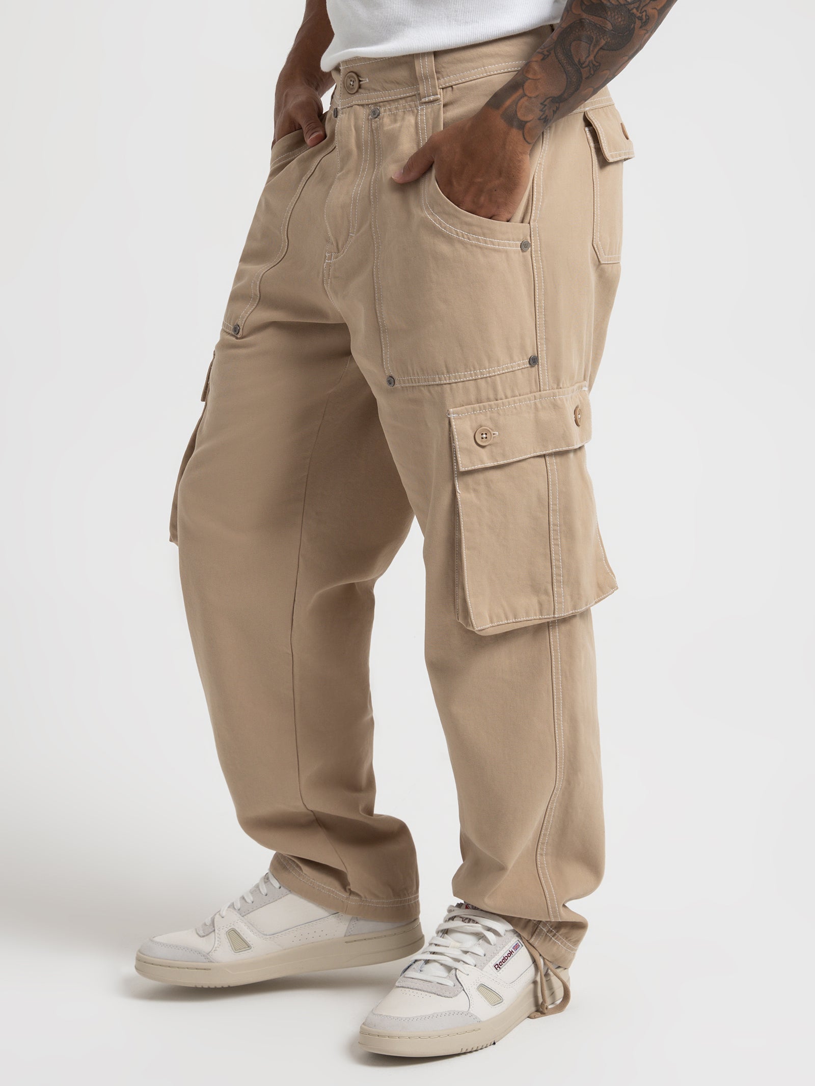 Syndicate Cargo Pants in Khaki