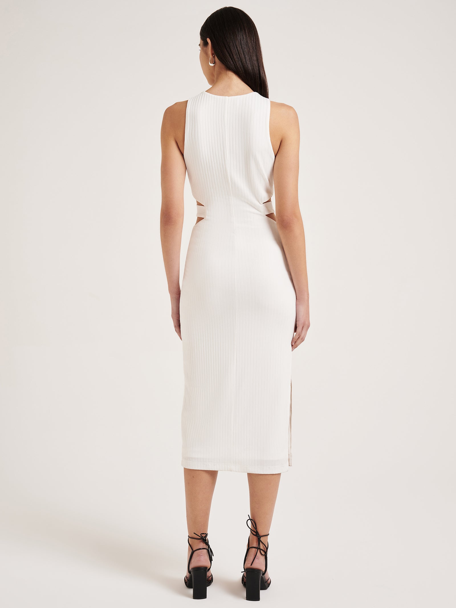 Safiya Midi Dress in White