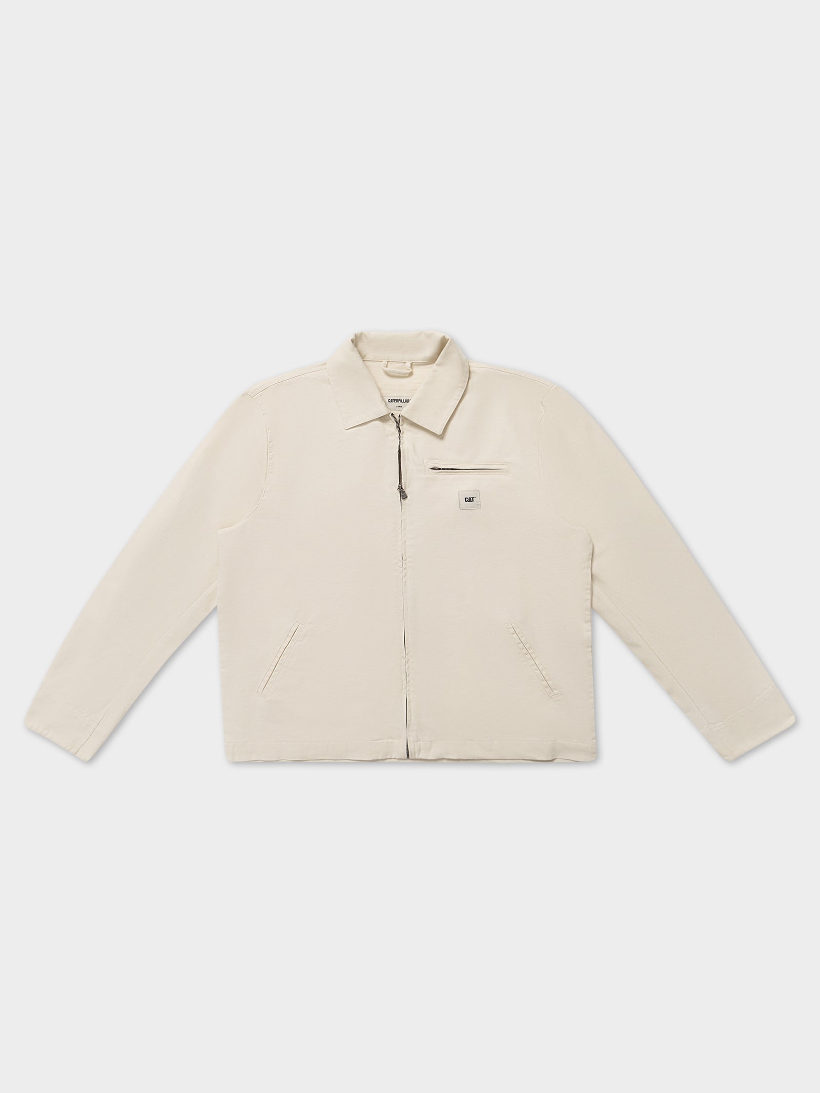 Workwear Stone Washed Peoria Jacket in Bone White