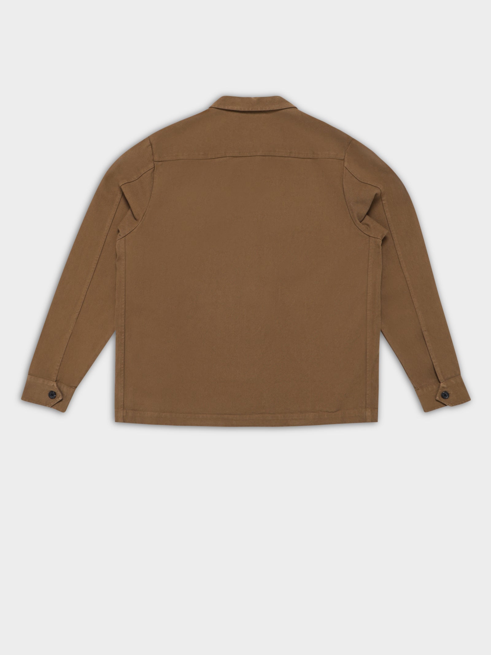 Heavy Twill Overshirt in Shaded Stone