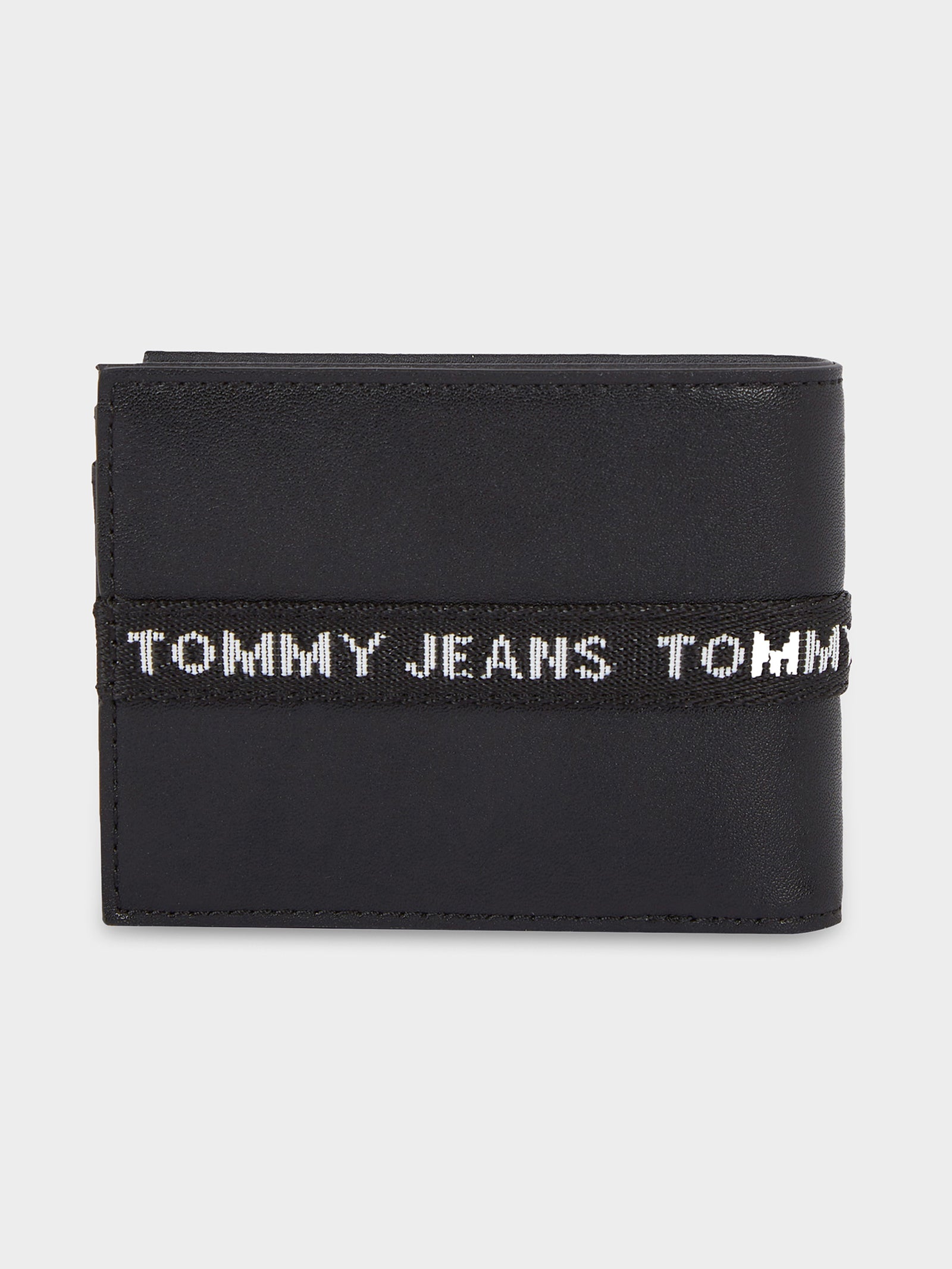 Essential Webbing Card & Coin Wallet in Black