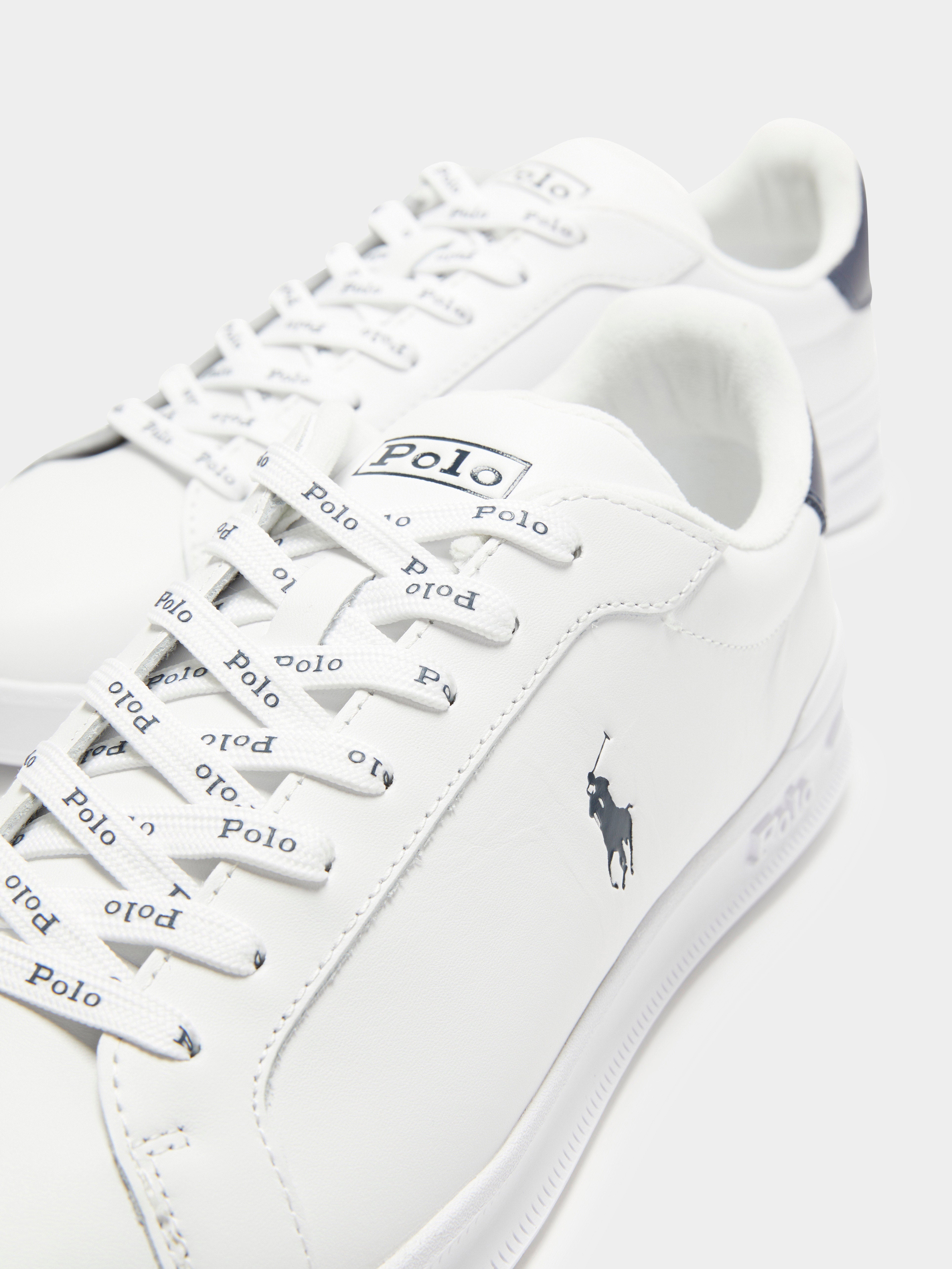 Heritage Court II Sneakers in White & Navy