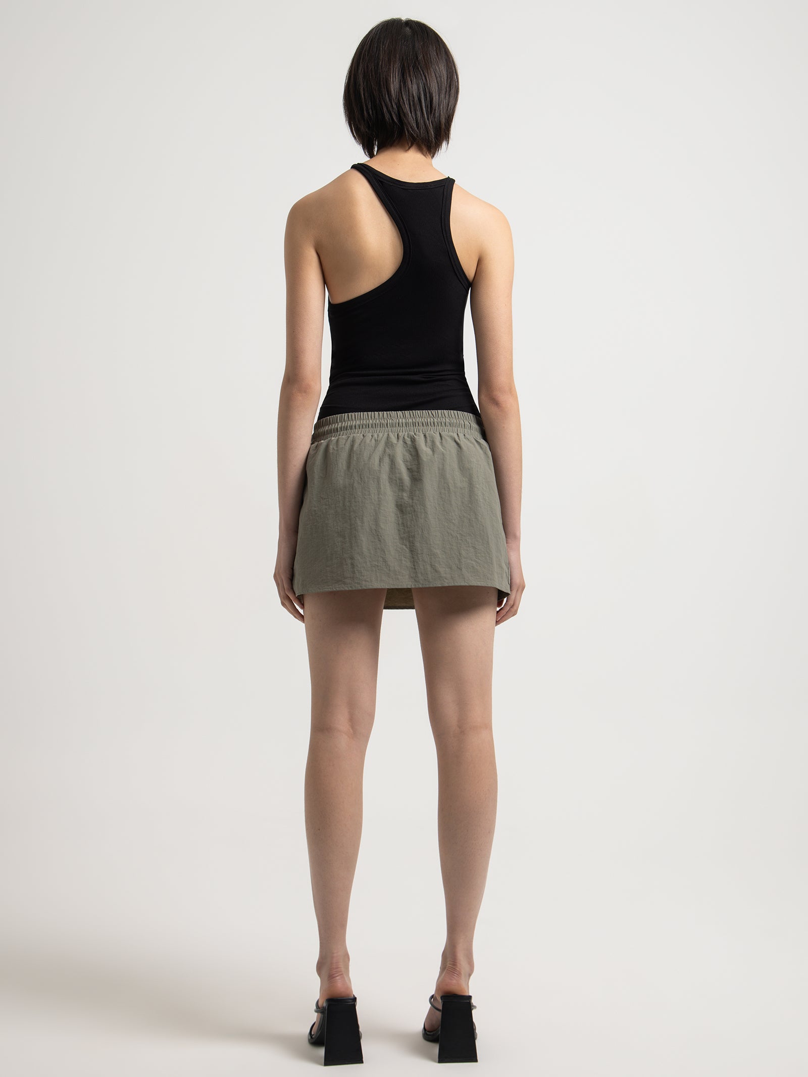 Remy Spray Skort in Khaki