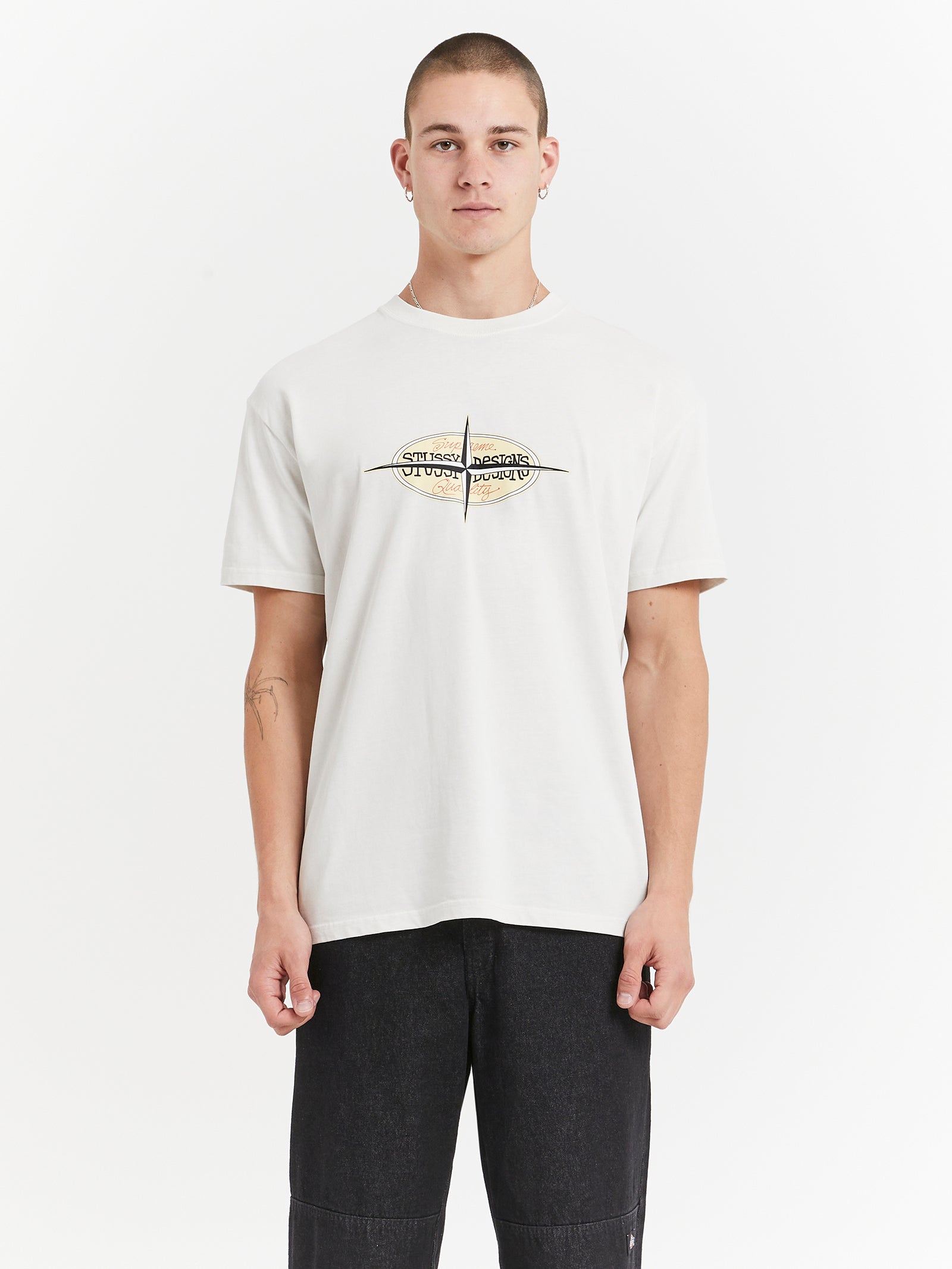 Points Heavyweight Short Sleeve T-Shirt in Pigment White