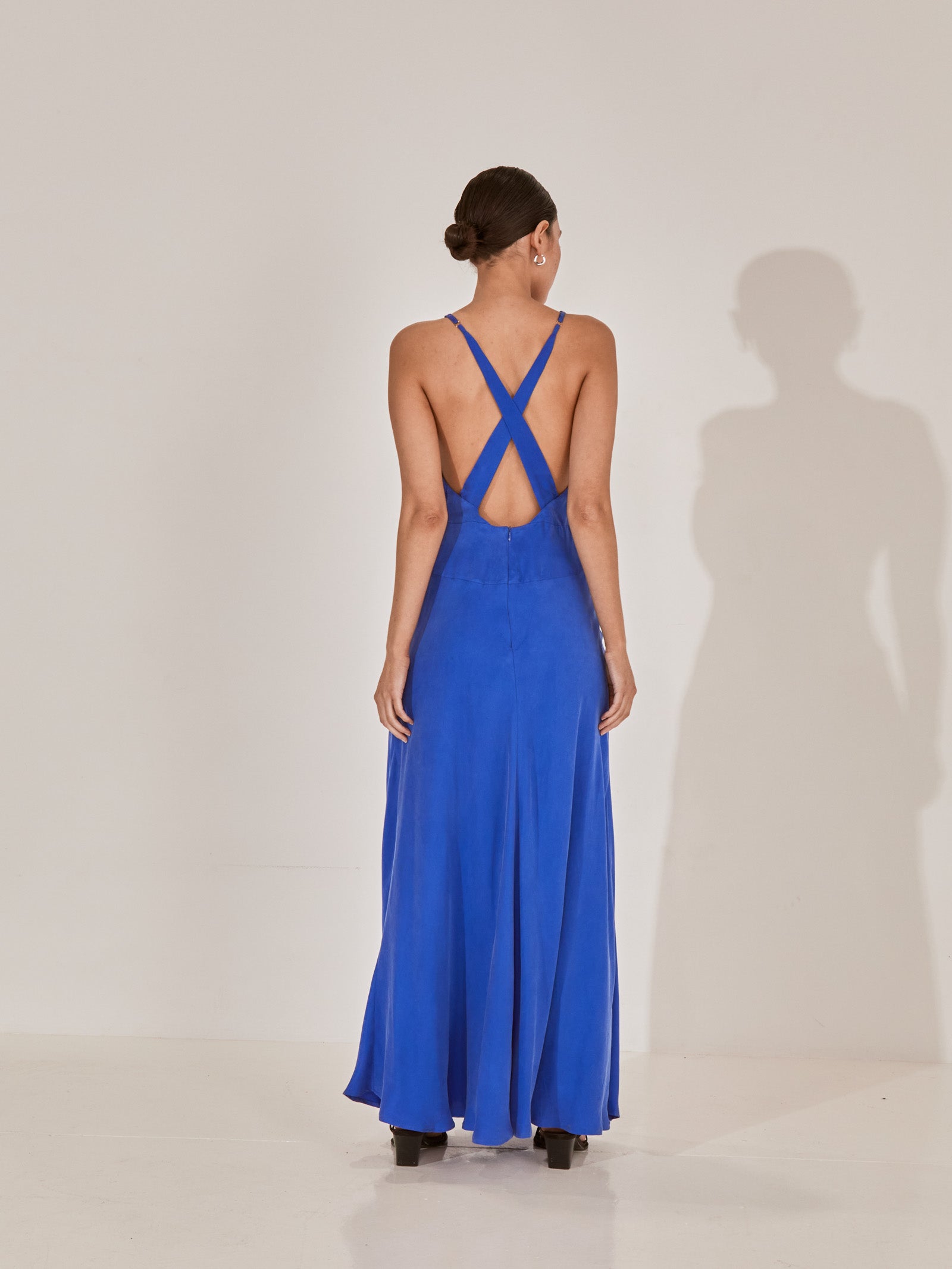 Arlo Midi Dress in Royal Blue