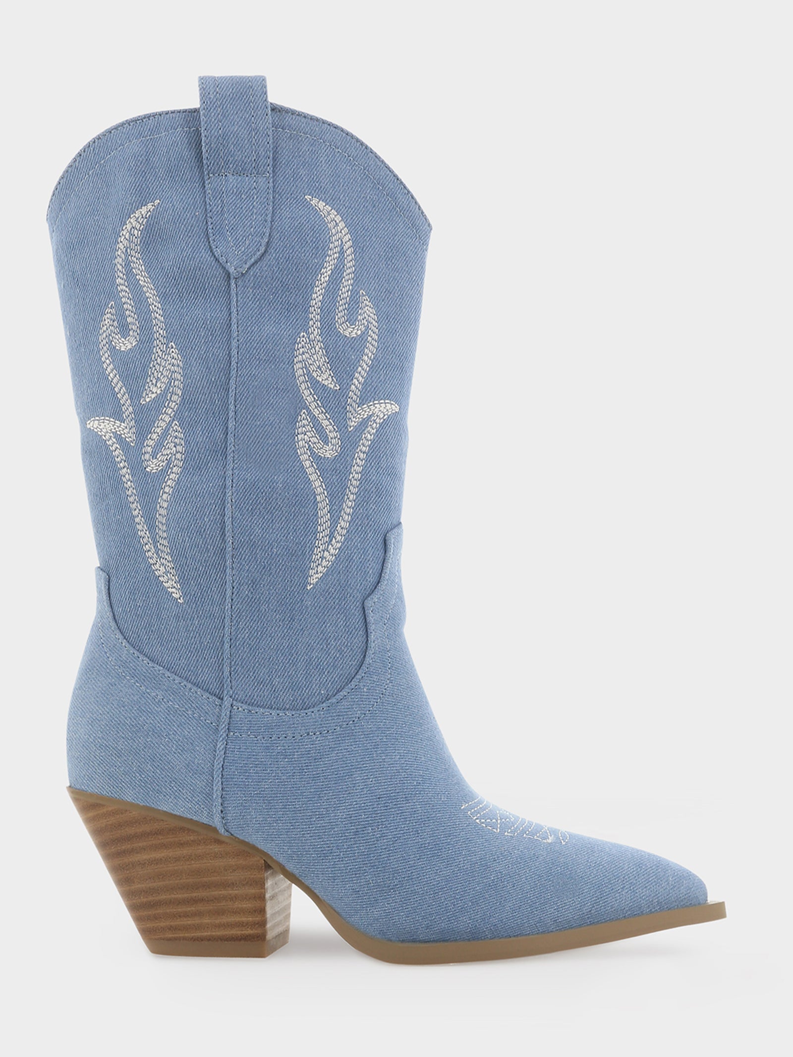 Asha Boots in Blue Denim