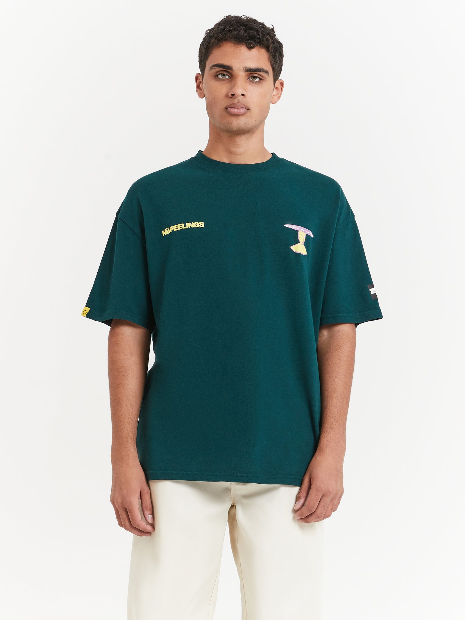 Connect Oversized Heavyweight T-Shirt in Green