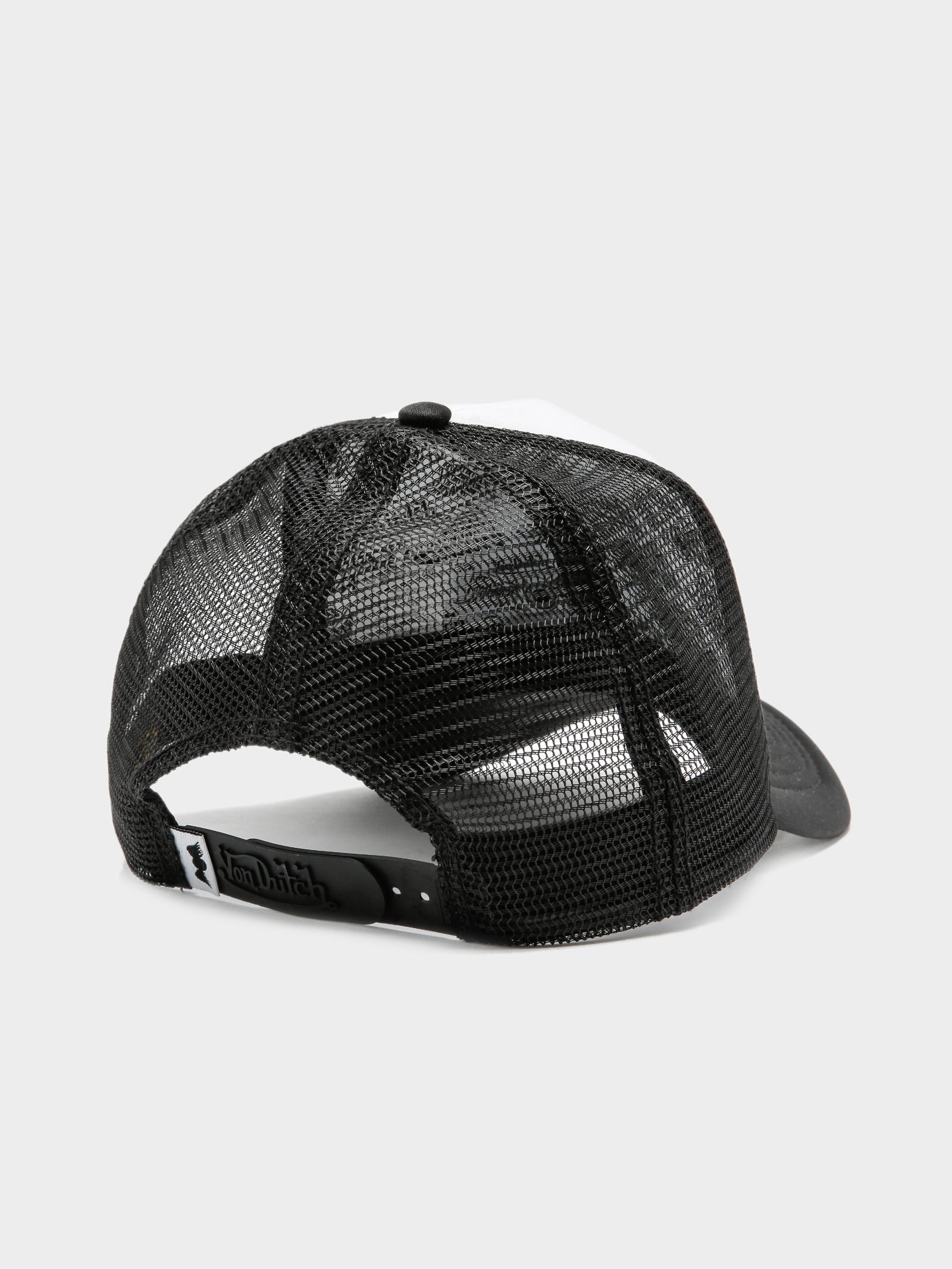 Flying Eyeball Wordmark Trucker Cap in Black & White