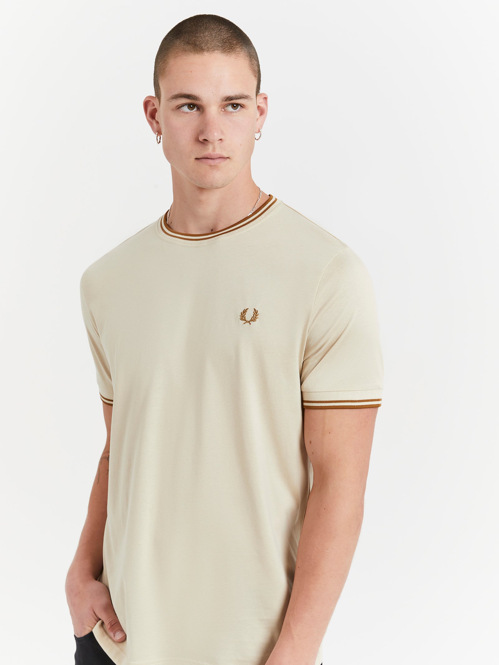 Twin Tipped T-Shirt in Oatmeal