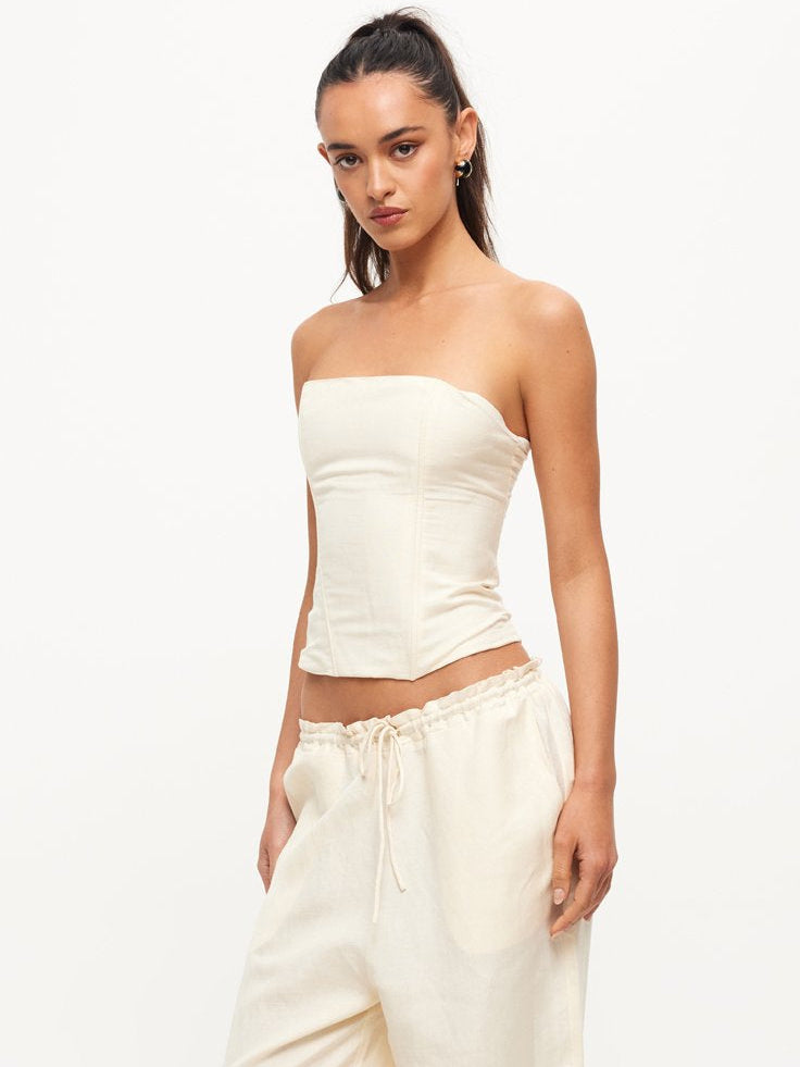 Catalonia Tube Top in Off-White