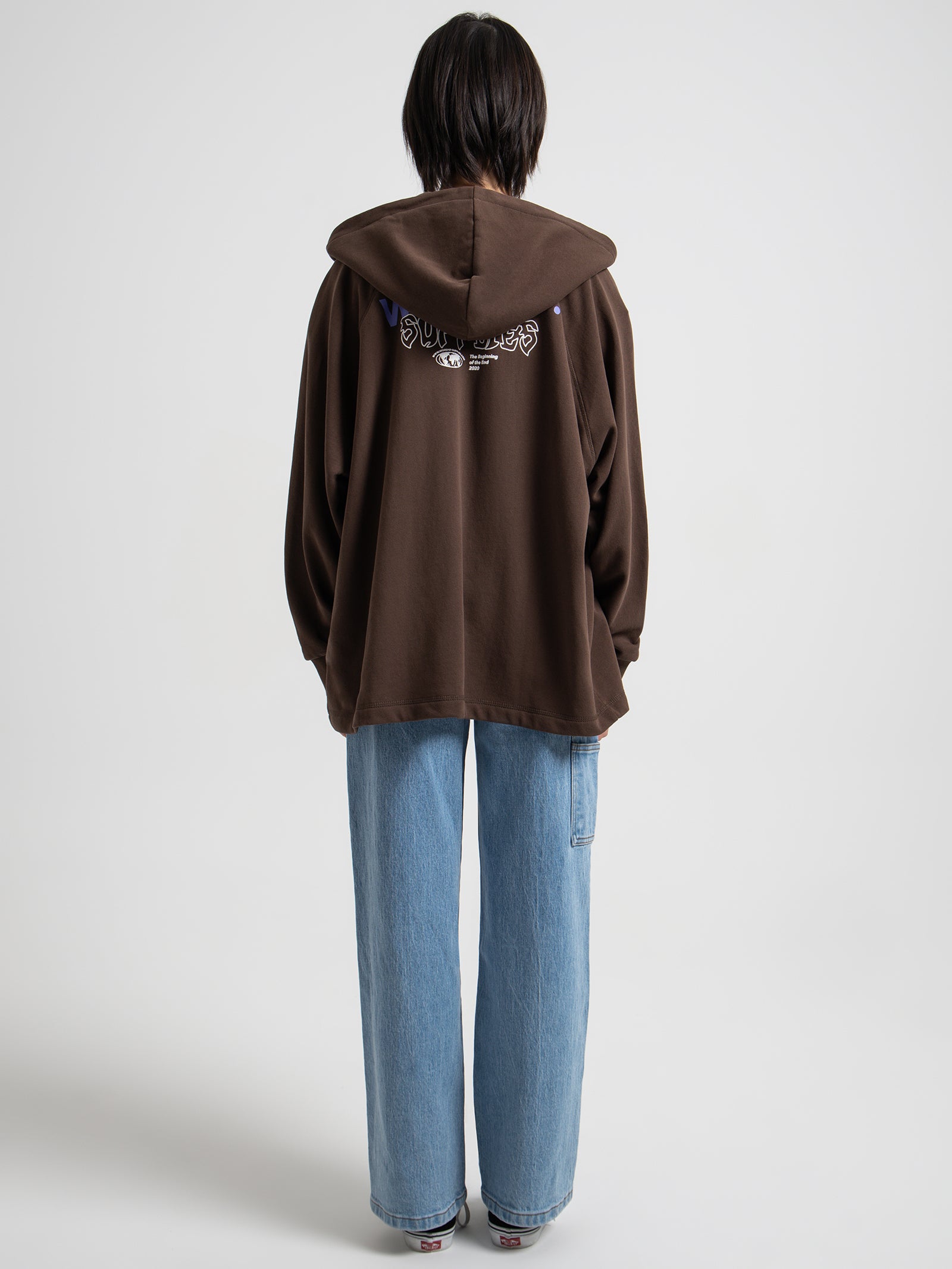 Offerings Oversized Zip Hoodie in Raindrum