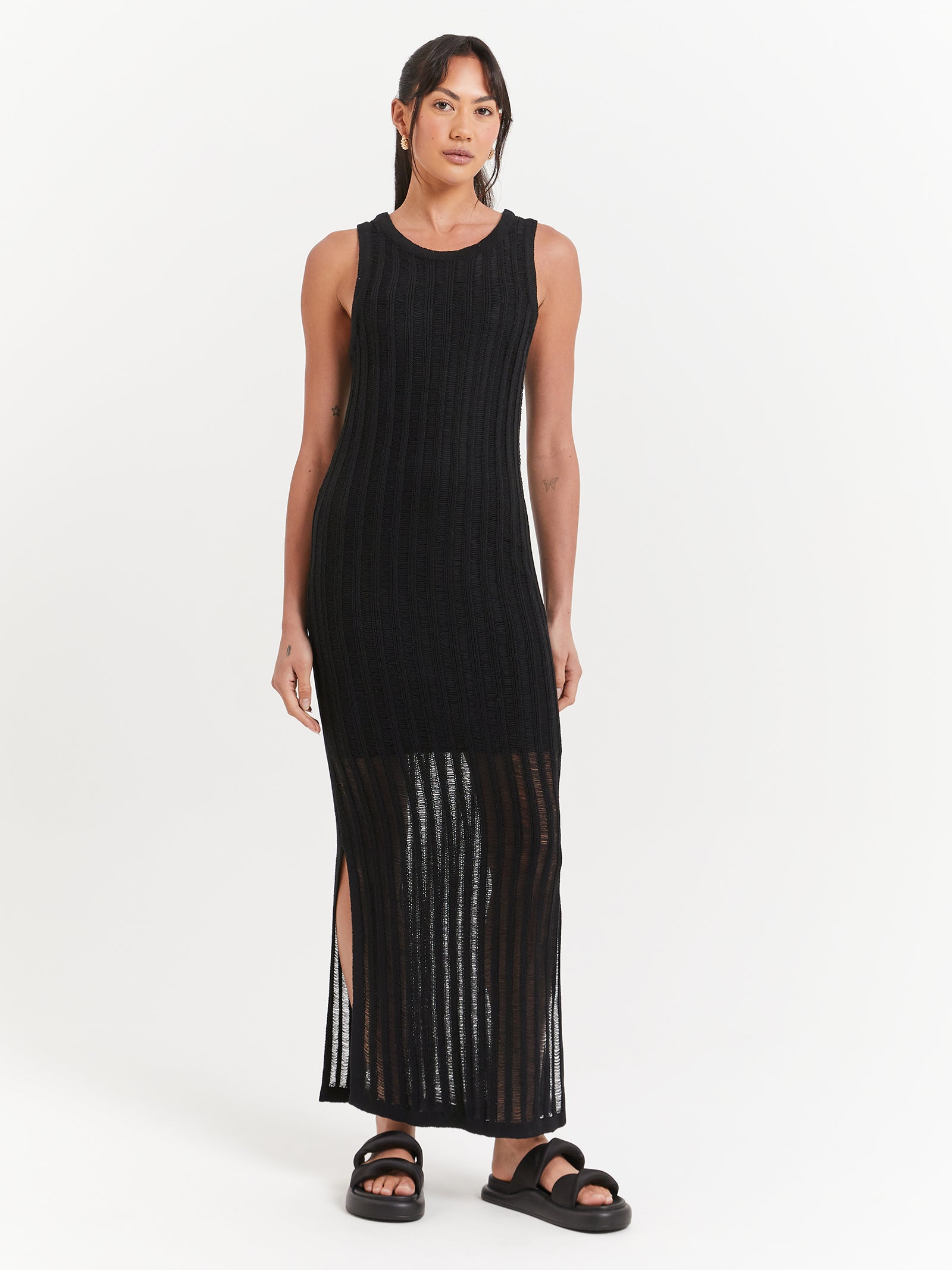 Montanna Midi Dress in Black