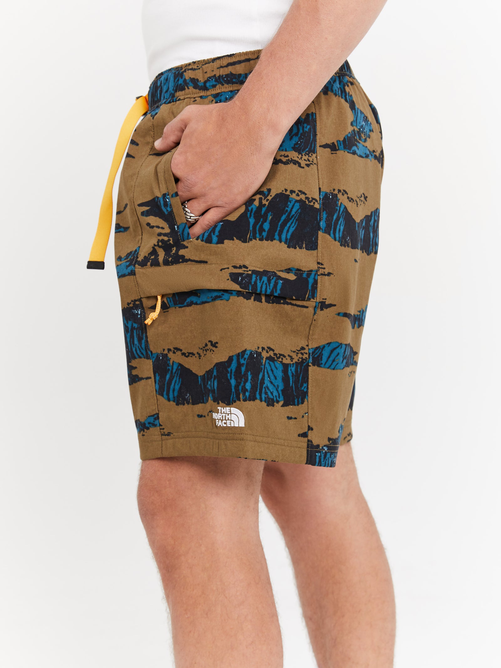 Class V Belted Shorts in Military Olive Ravine Camo