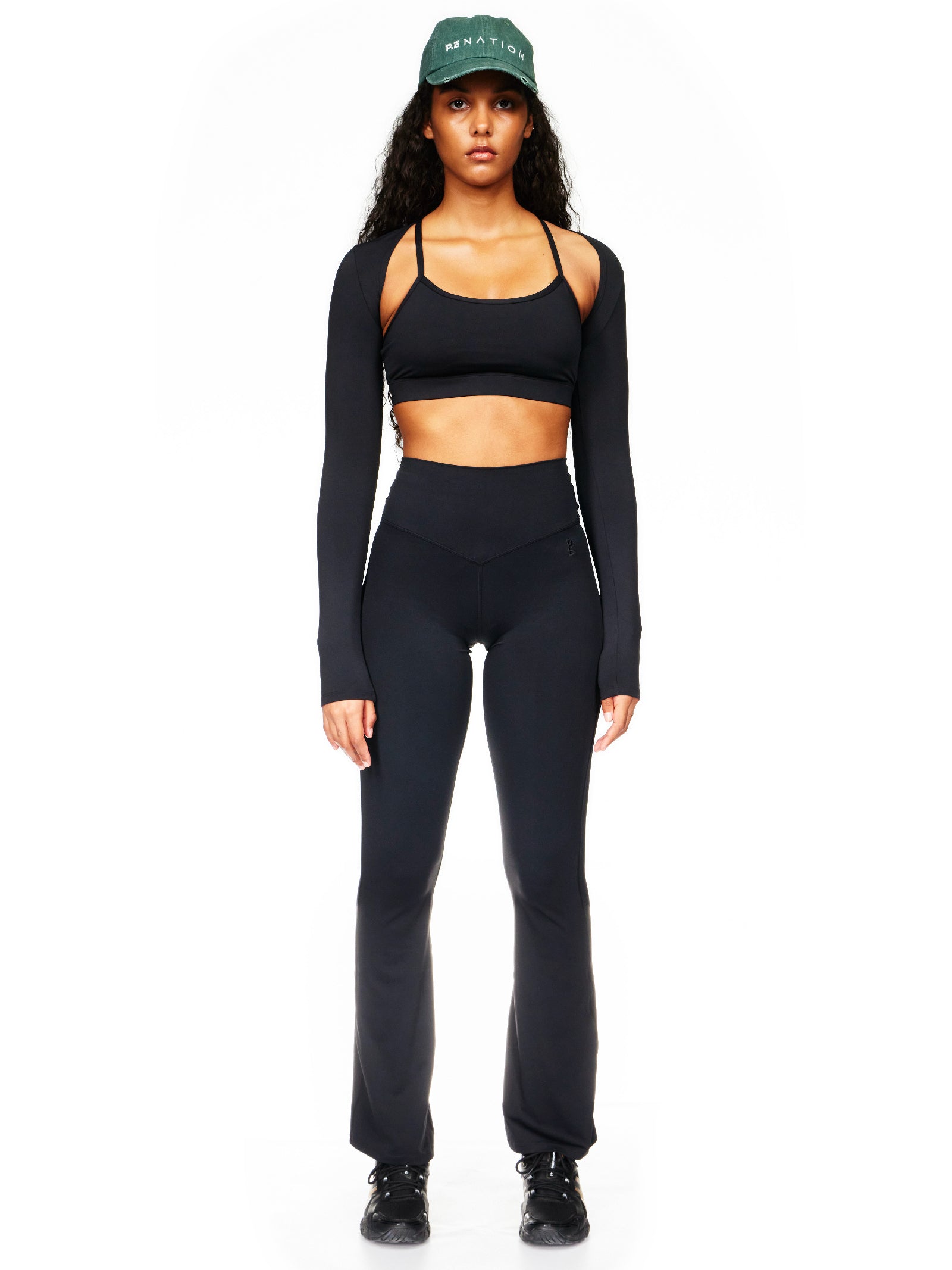 Reform Full Length Flare Leggings in Black