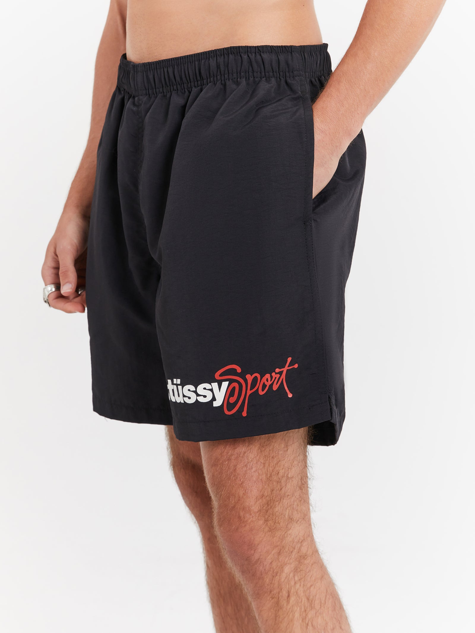 Stussy Sport Watershorts in Black