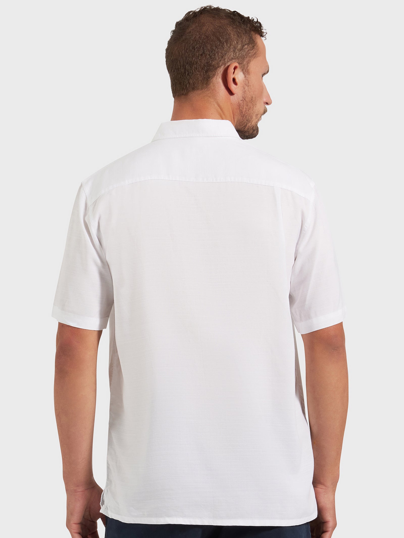 Stevens Short Sleeve Shirt in White