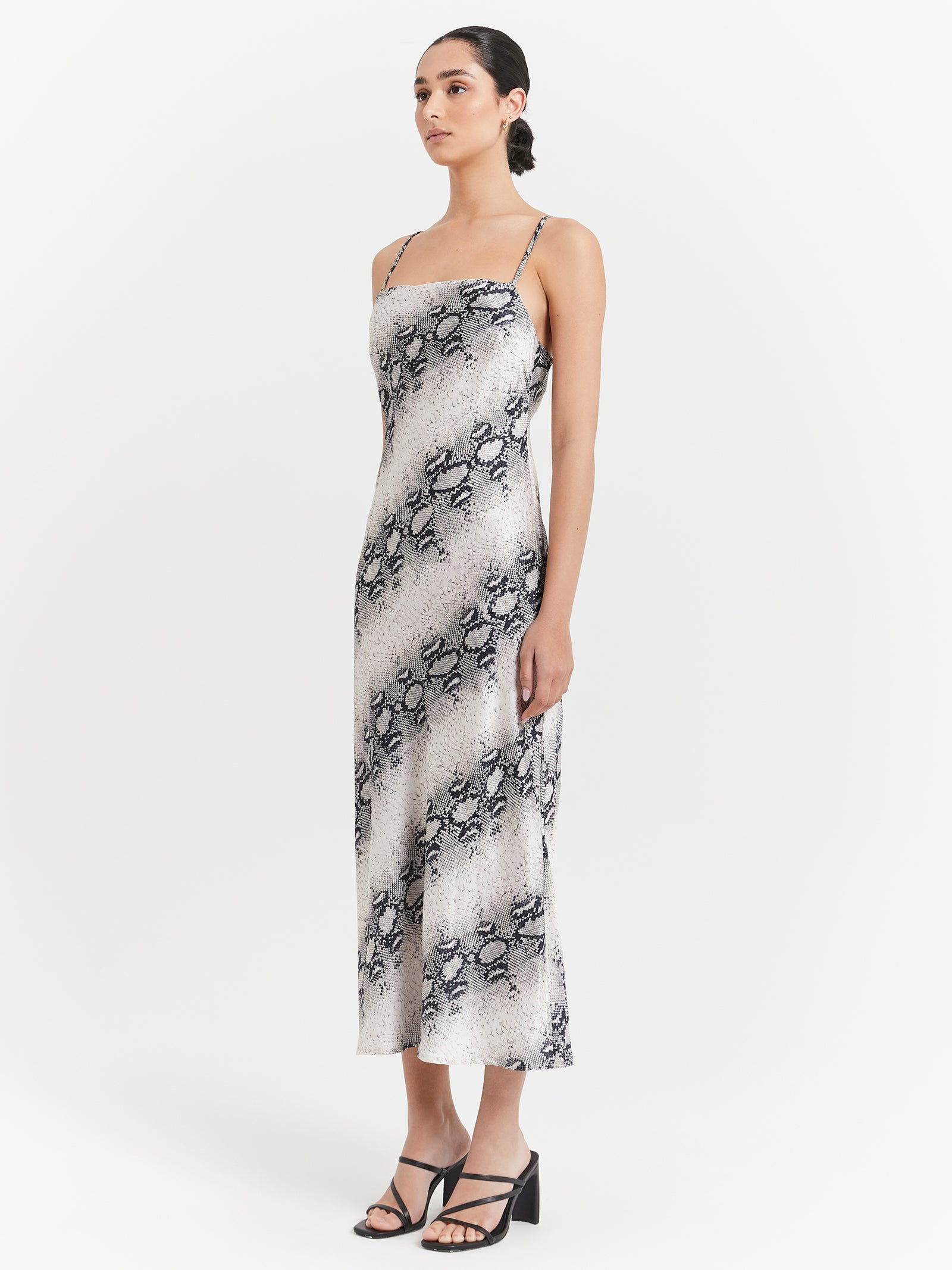 Audrey Midi Dress in Snake