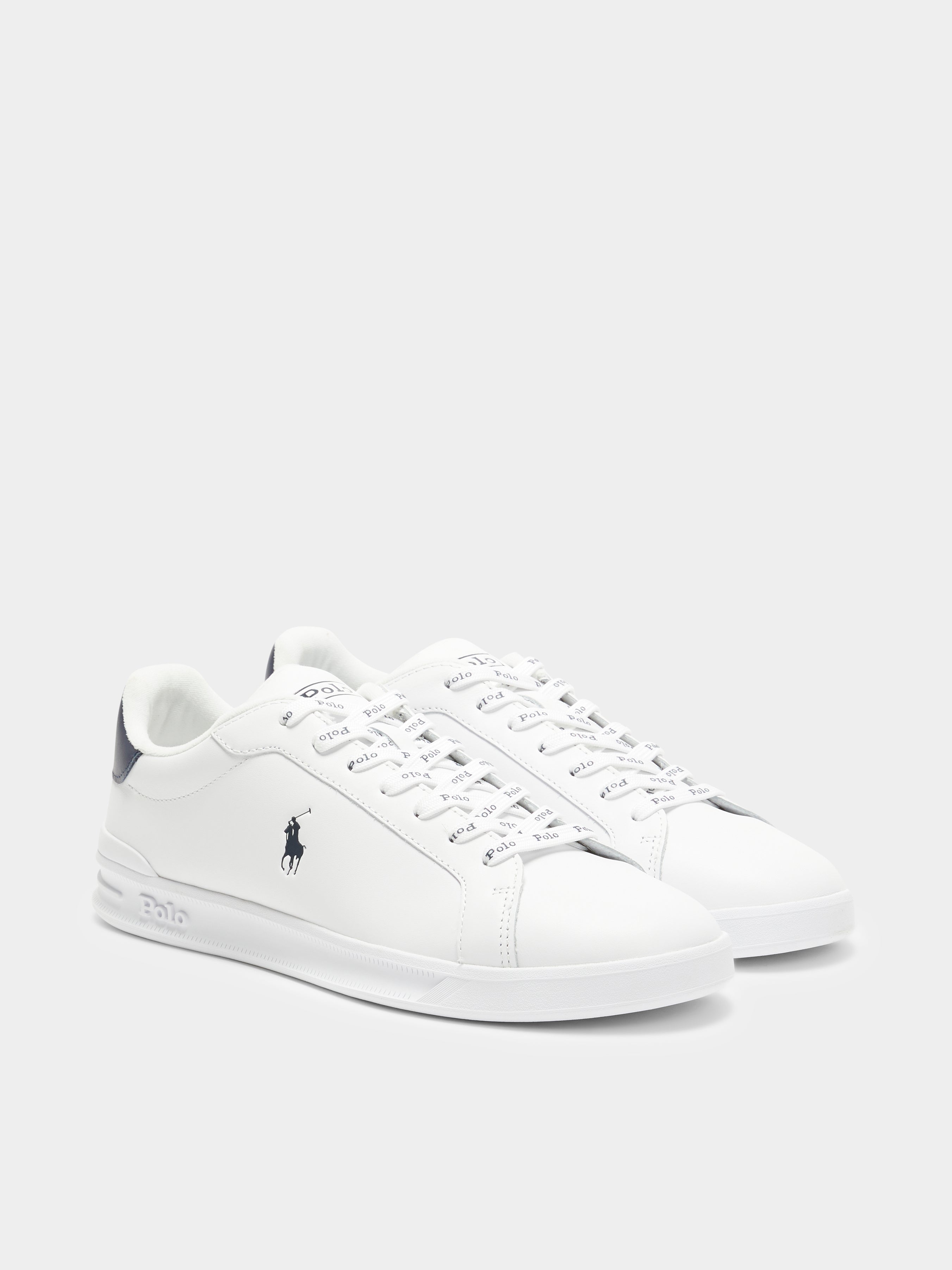 Heritage Court II Sneakers in White & Navy