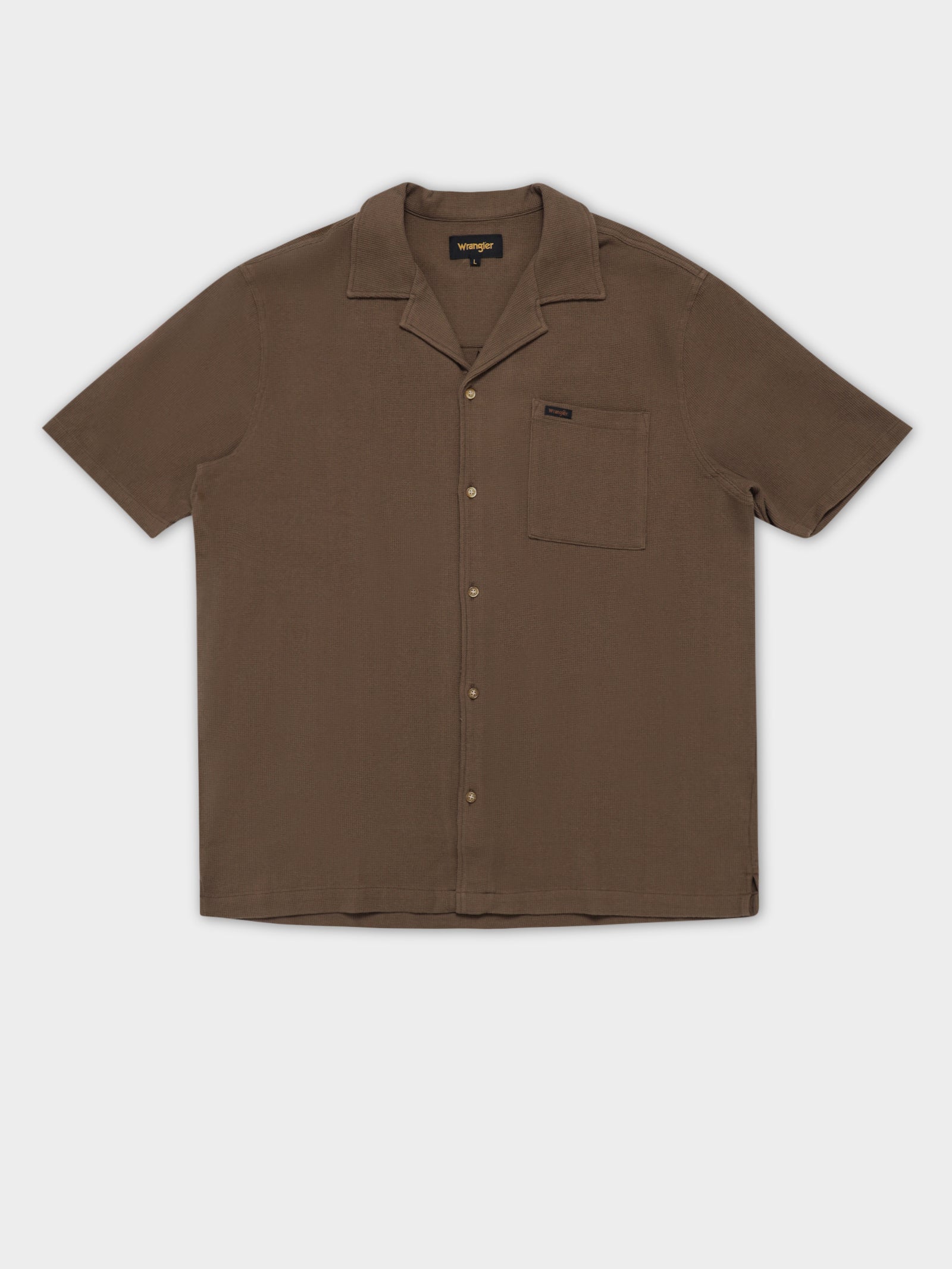 Resort Shirt in Waffle Cedar