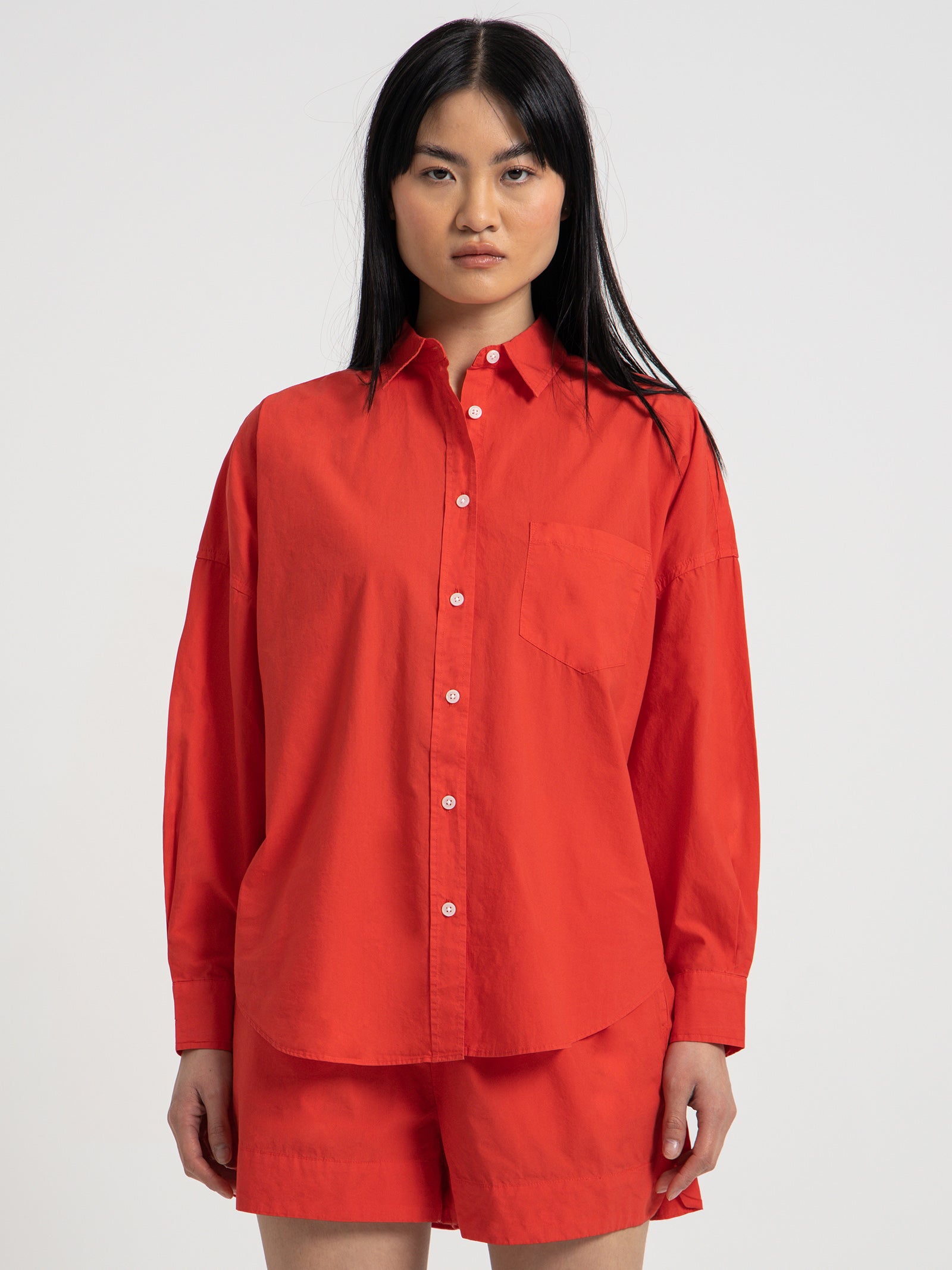 Chiara Shirt in Watermelon Red