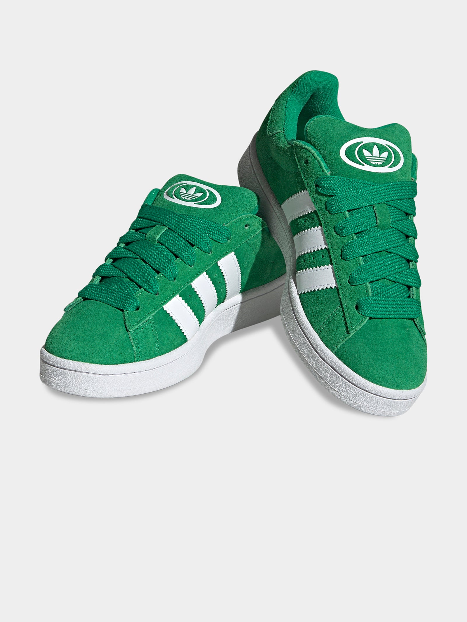 Campus 00s Sneakers in Green & Cloud White