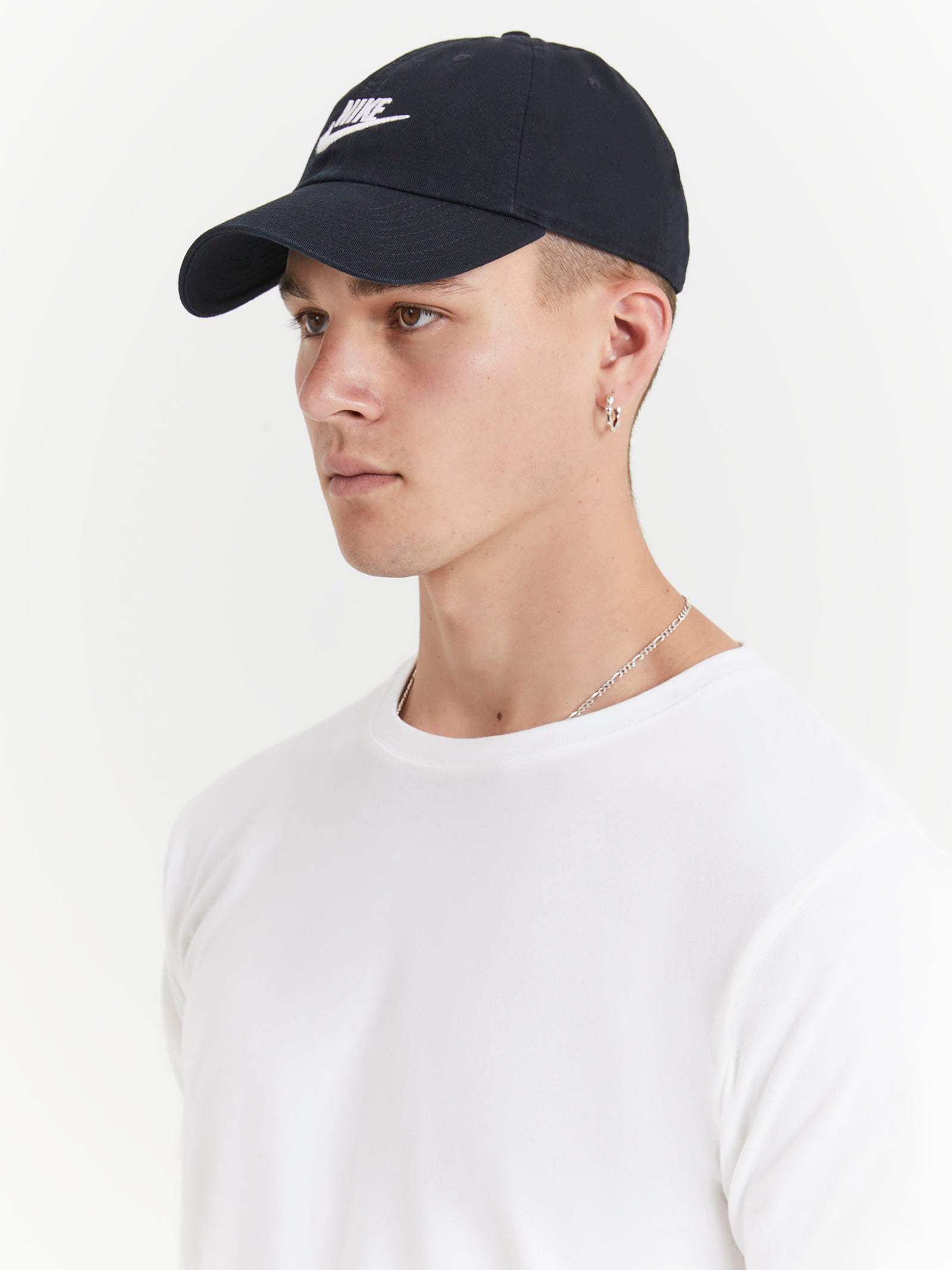 Unisex Club Cap in Black & White