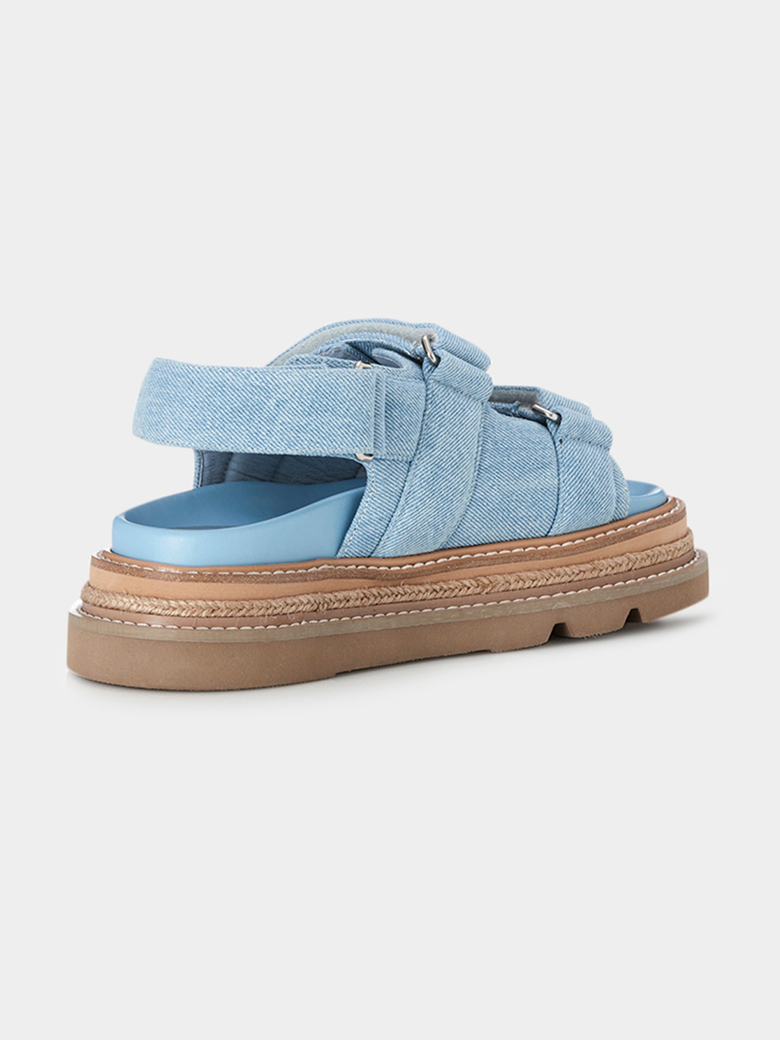 Veda Sandals in Light Denim