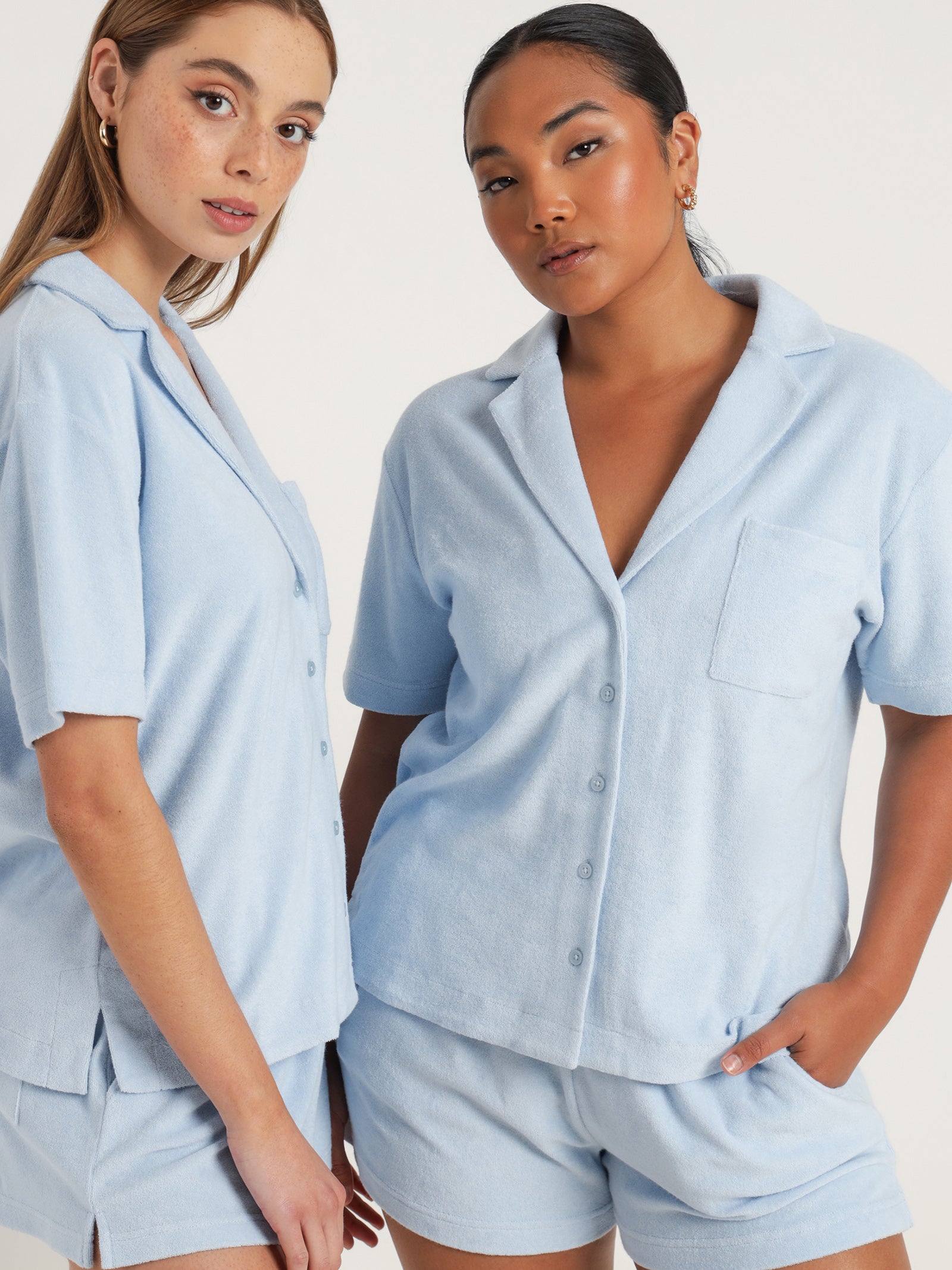 Inka Terry Shirt in Sky Blue