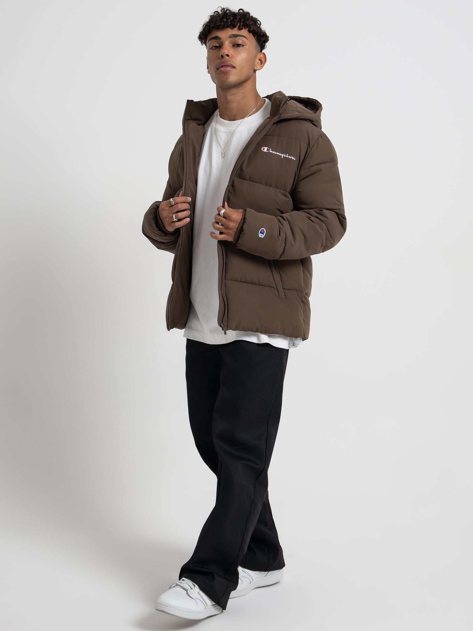 Rochester Puffer Jacket in Espresso Martini