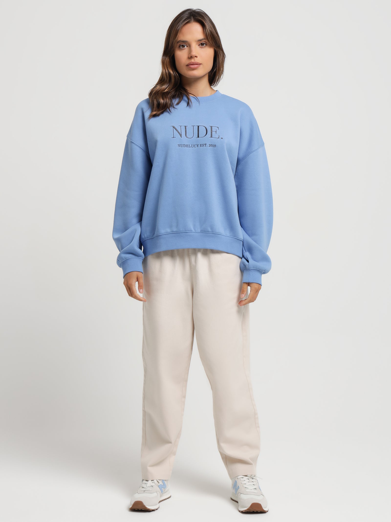 Nude Sweat in Reef Blue