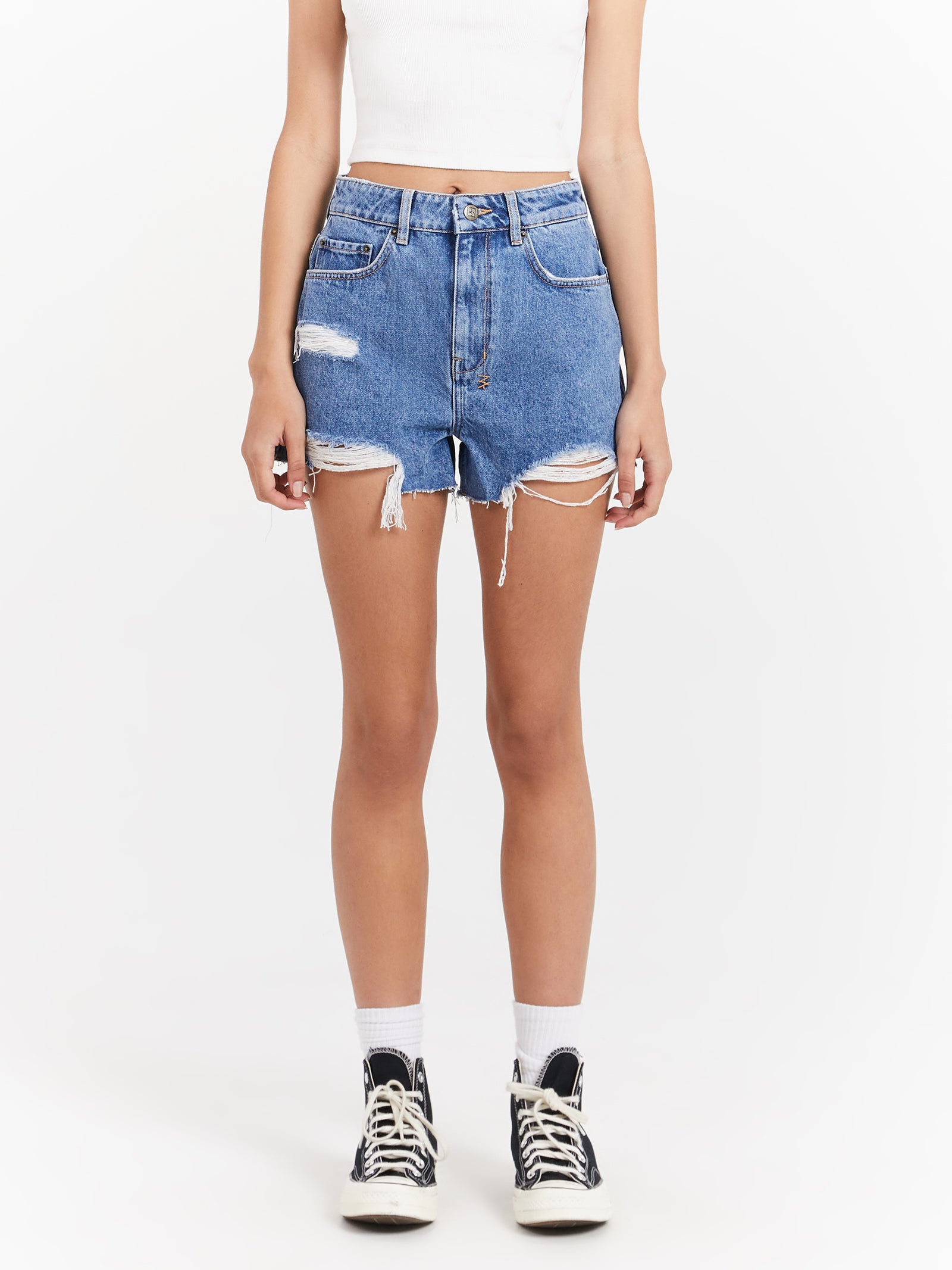 Rise N Hi Shorts in Heritage Trashed