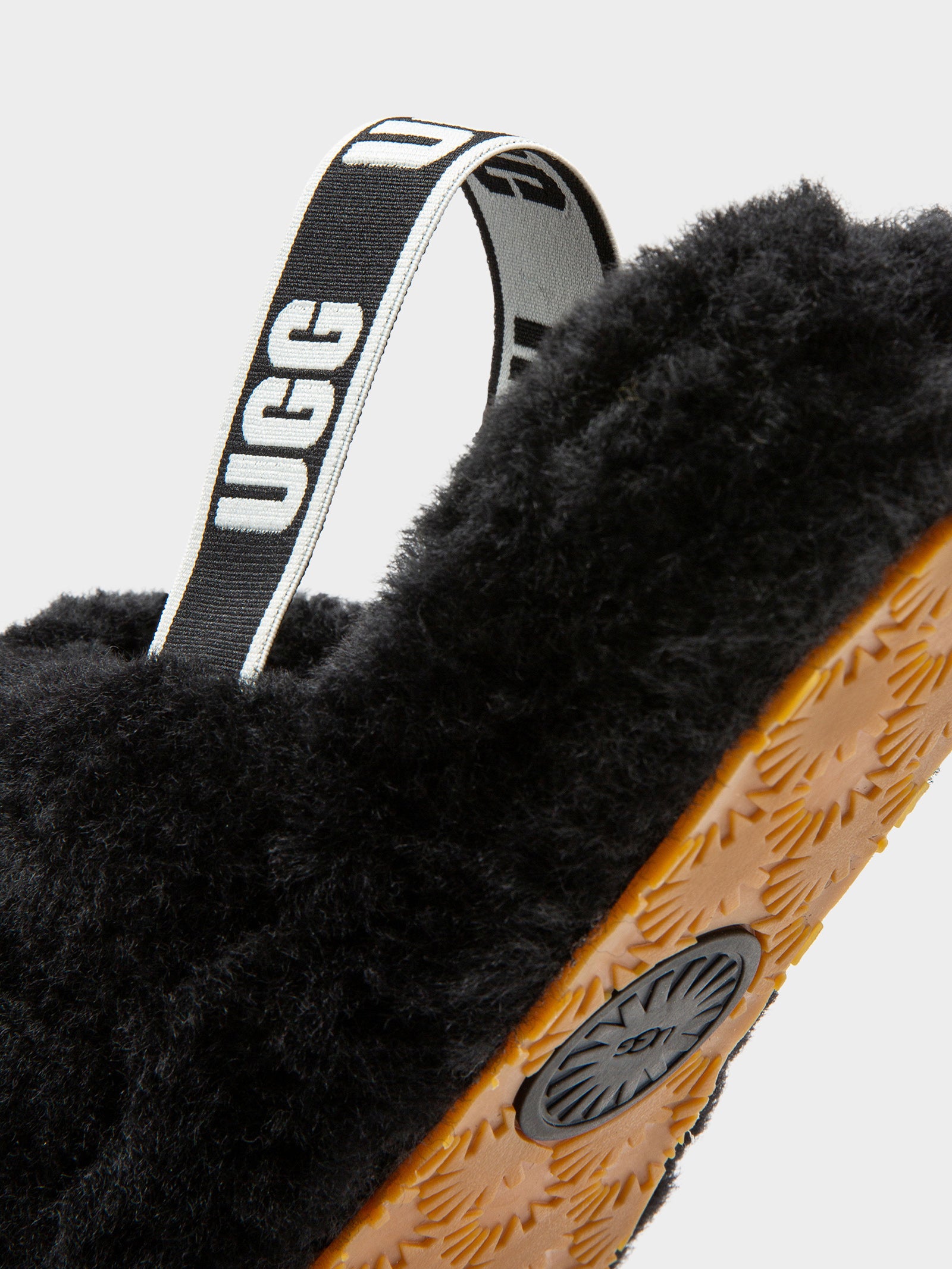 Womens Fluff Yeah Slides in Black