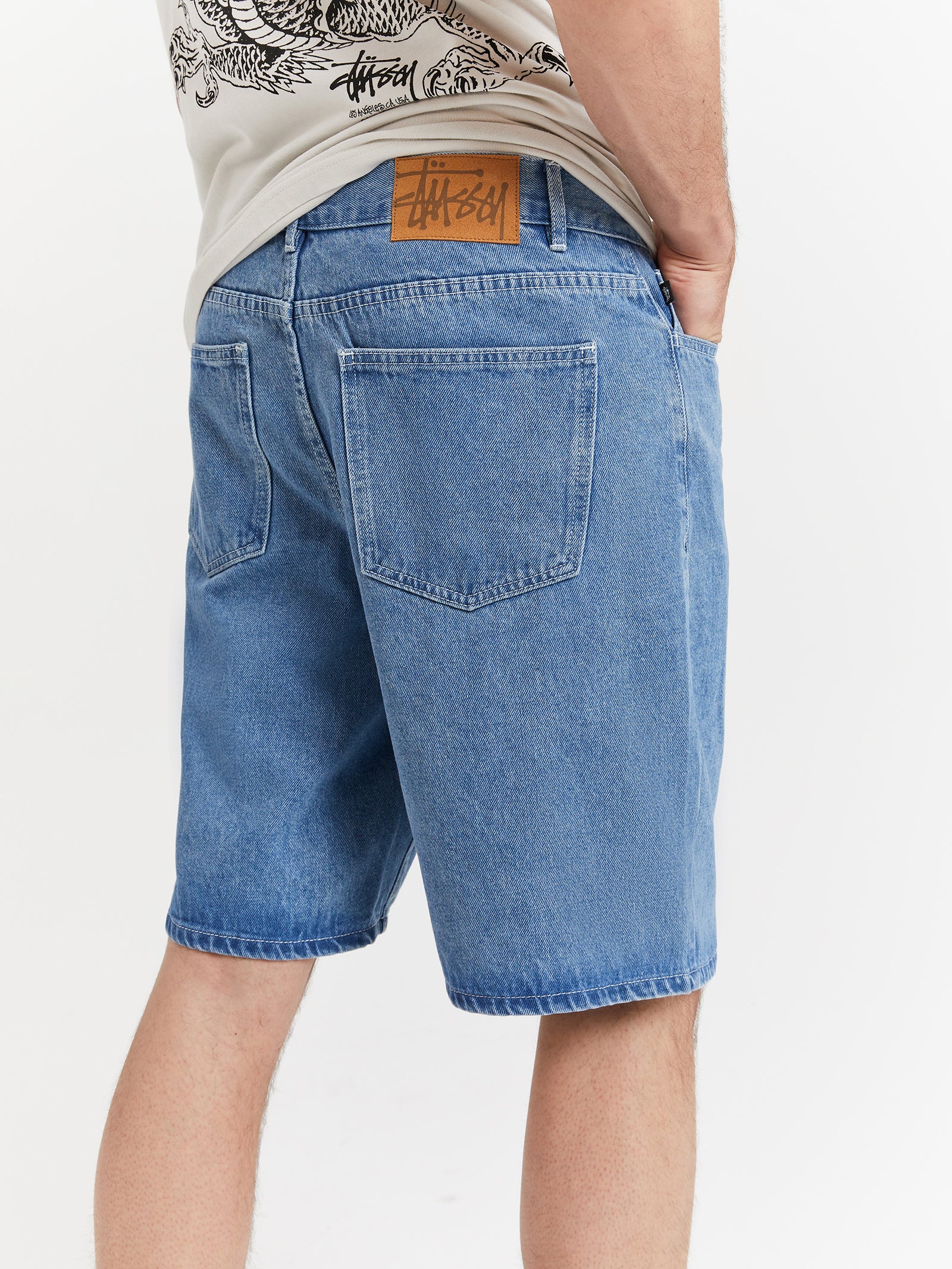 Big Ol Shorts in Mid Denim