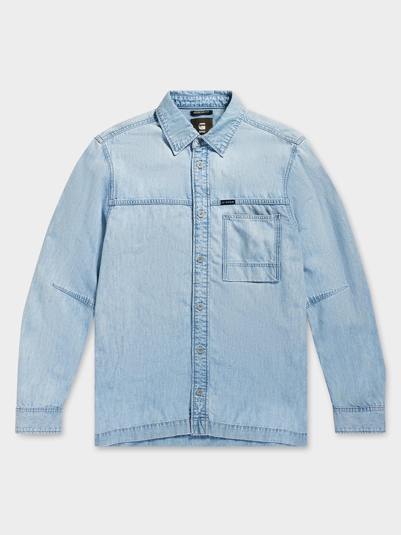 1-Pocket Regular Denim Shirt