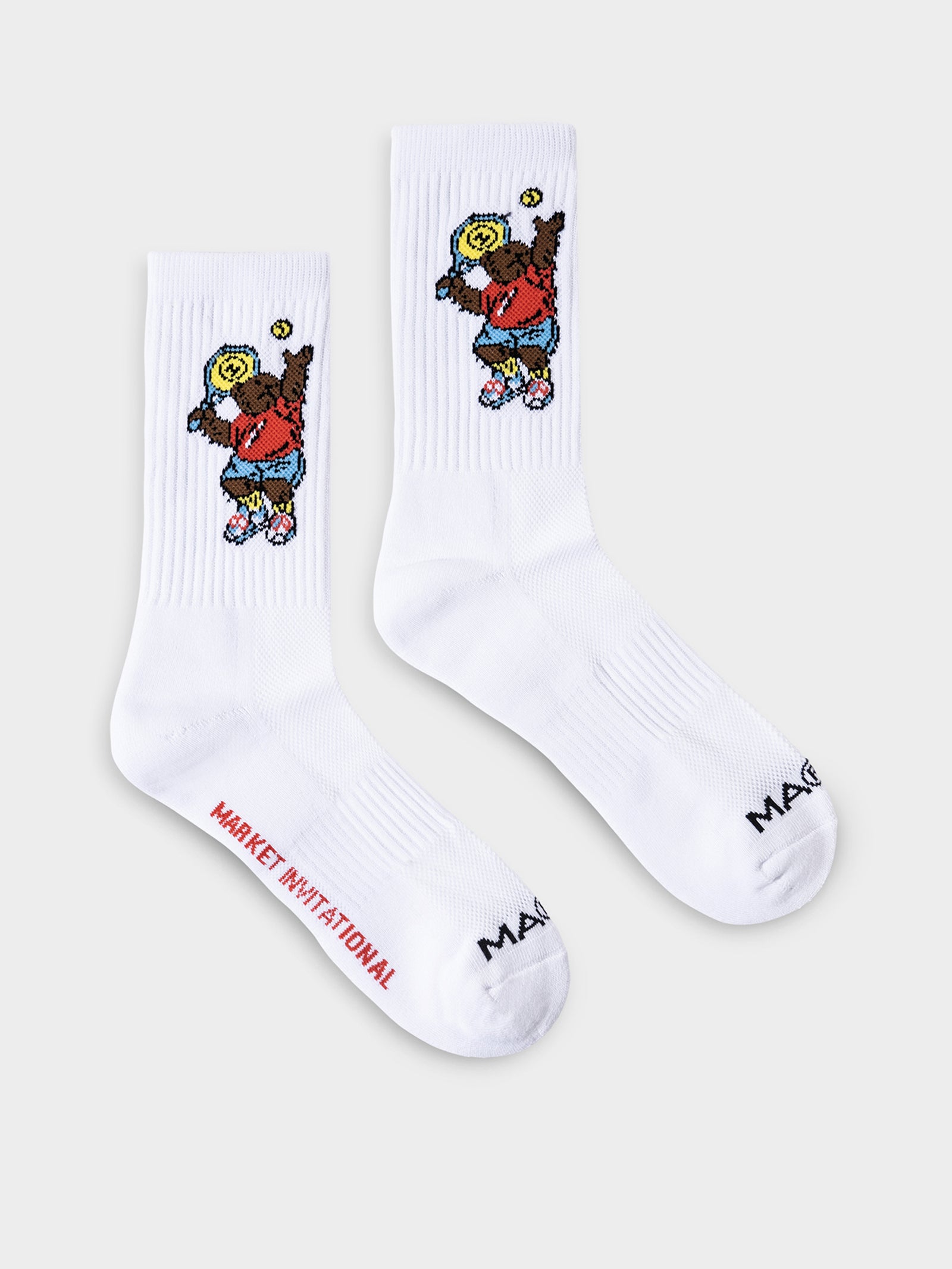 Market Invitational Socks in White