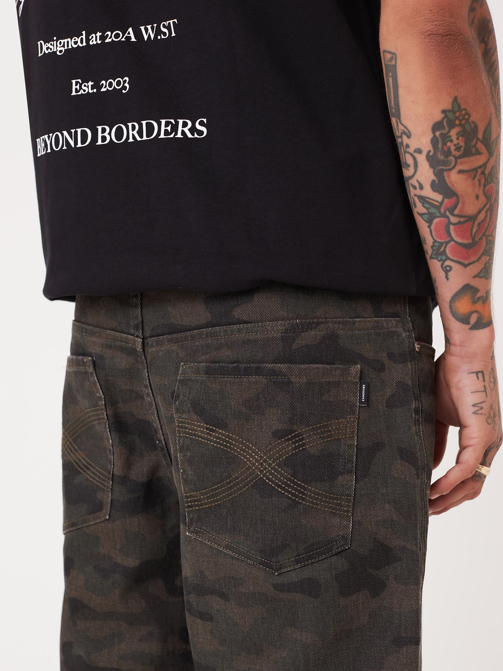 Legacy Denim Short In Dark Camo